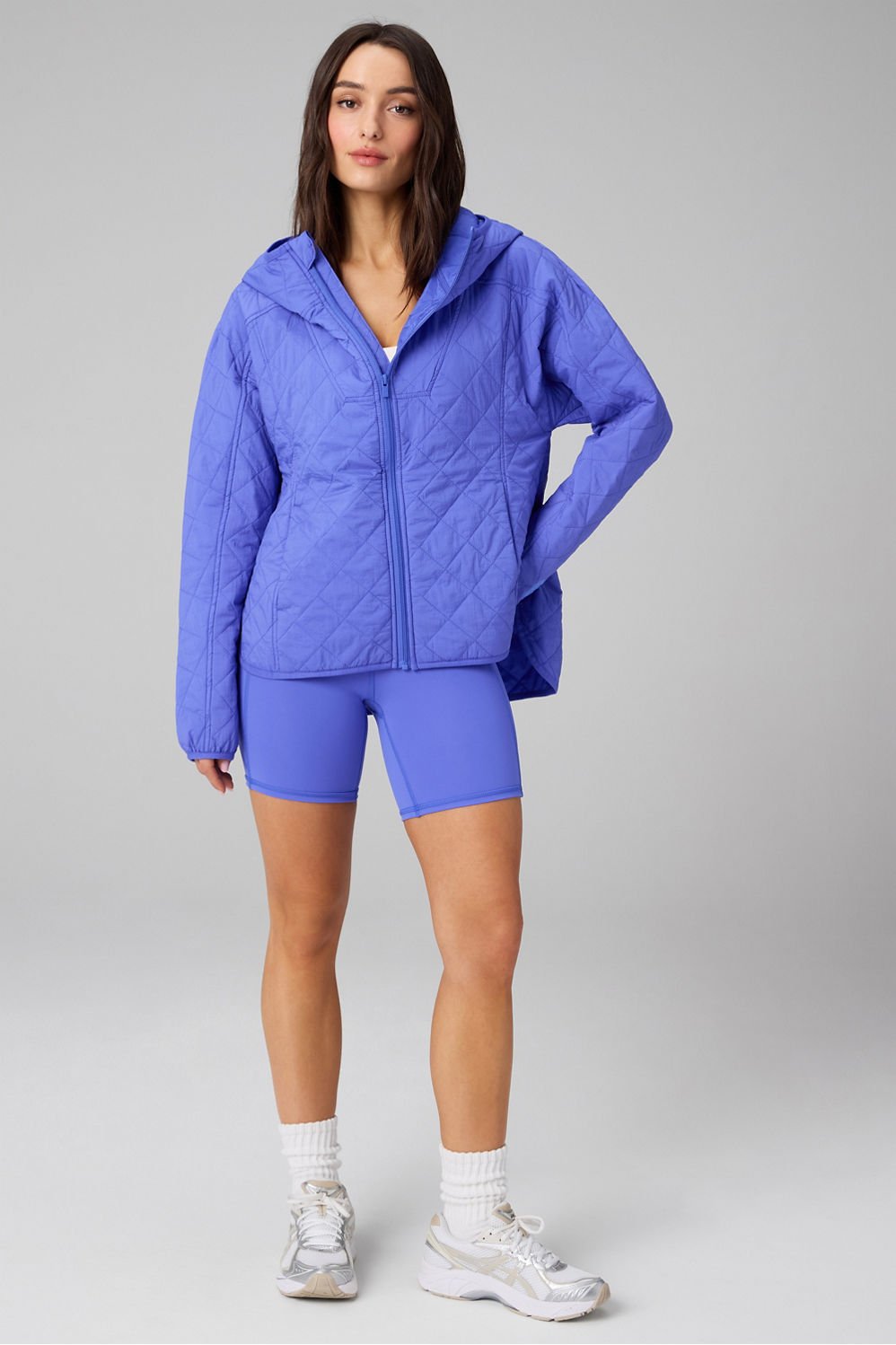 Fabletics Daydreamer+ Hooded Quilted Jacket