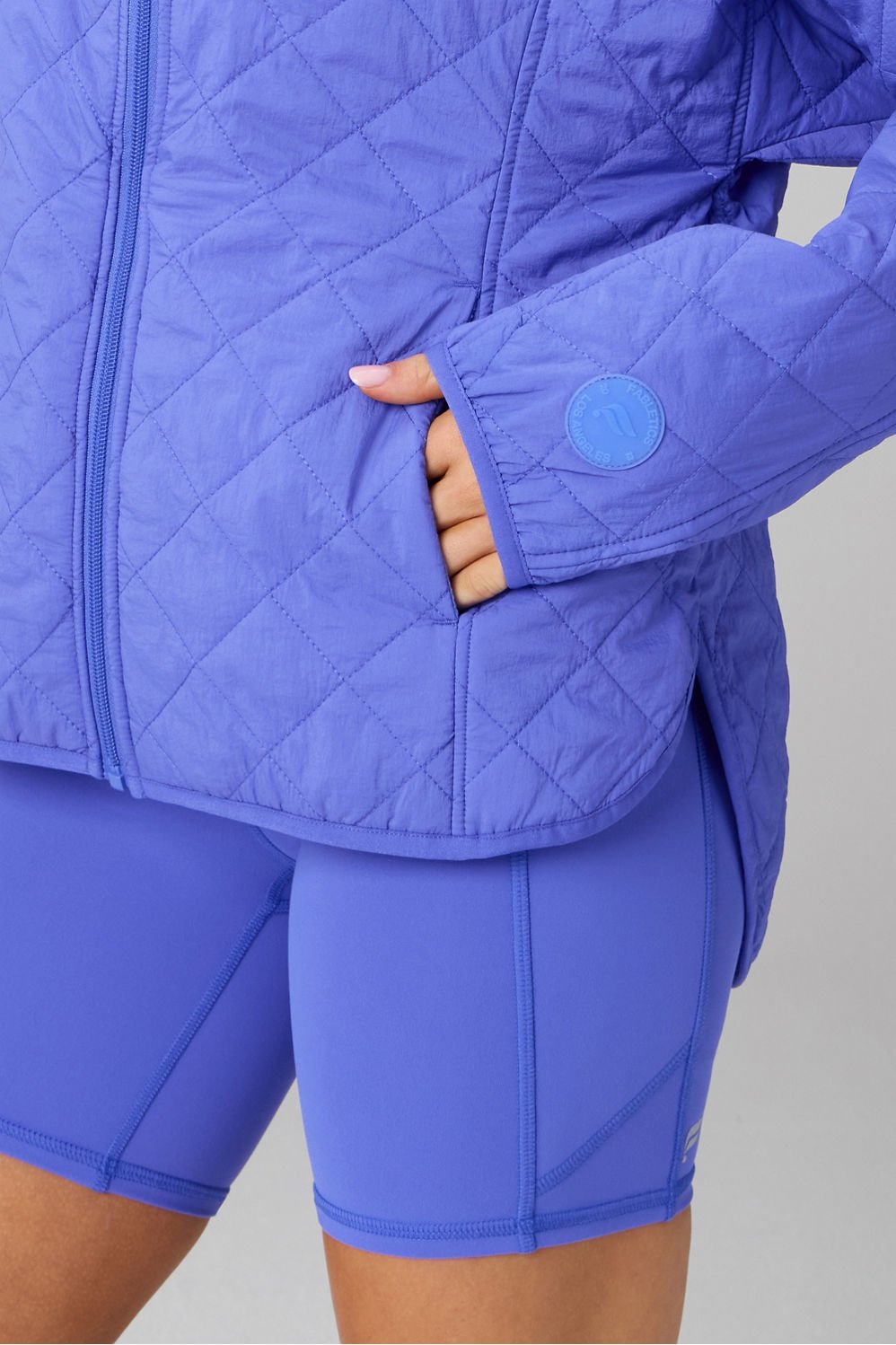 Fabletics Daydreamer+ Hooded Quilted Jacket