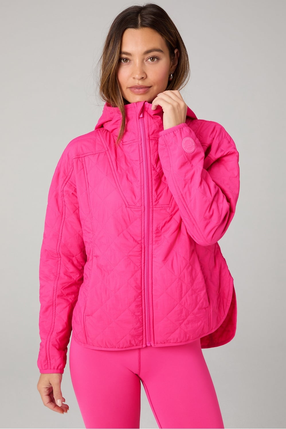 Fabletics Daydreamer+ Hooded Quilted Jacket