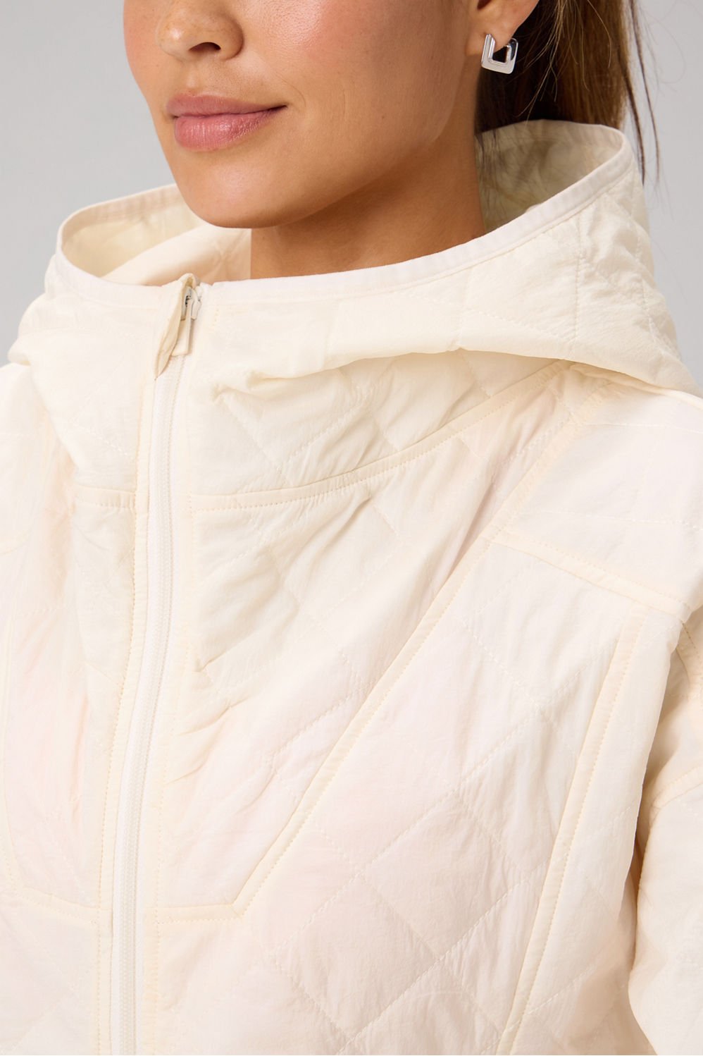 Fabletics Daydreamer+ Hooded Quilted Jacket