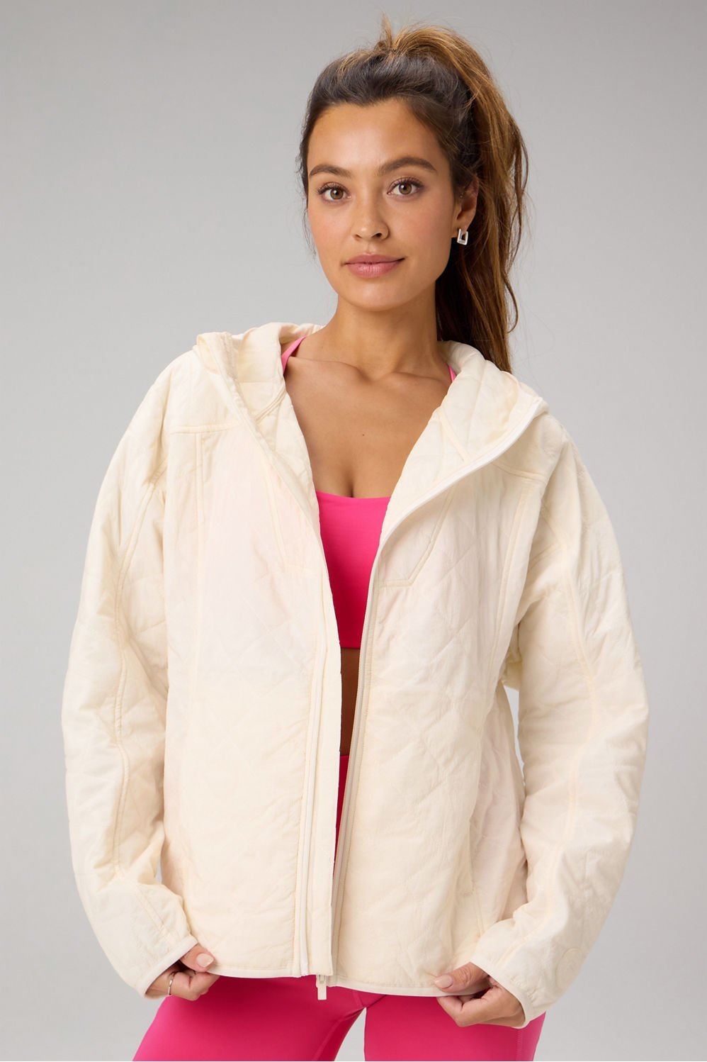 Fabletics Daydreamer+ Hooded Quilted Jacket