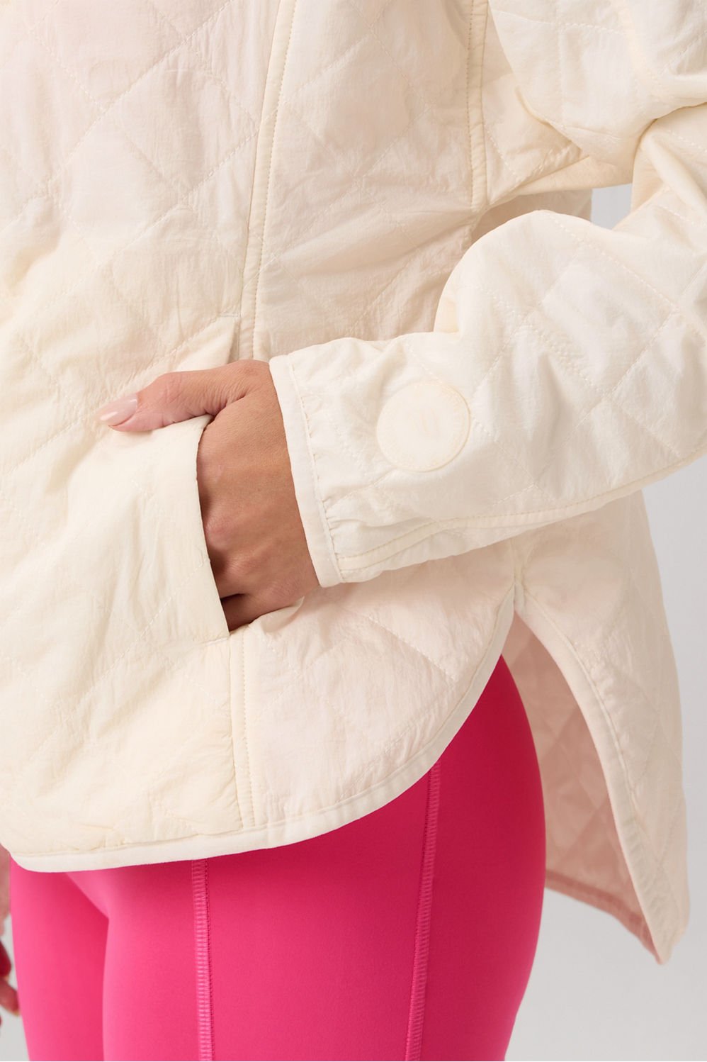 Fabletics Daydreamer+ Hooded Quilted Jacket