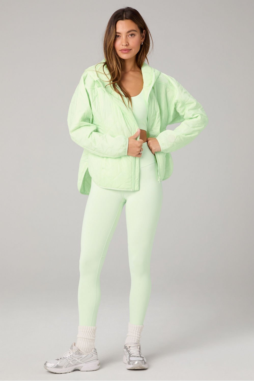 Fabletics Daydreamer+ Hooded Quilted Jacket