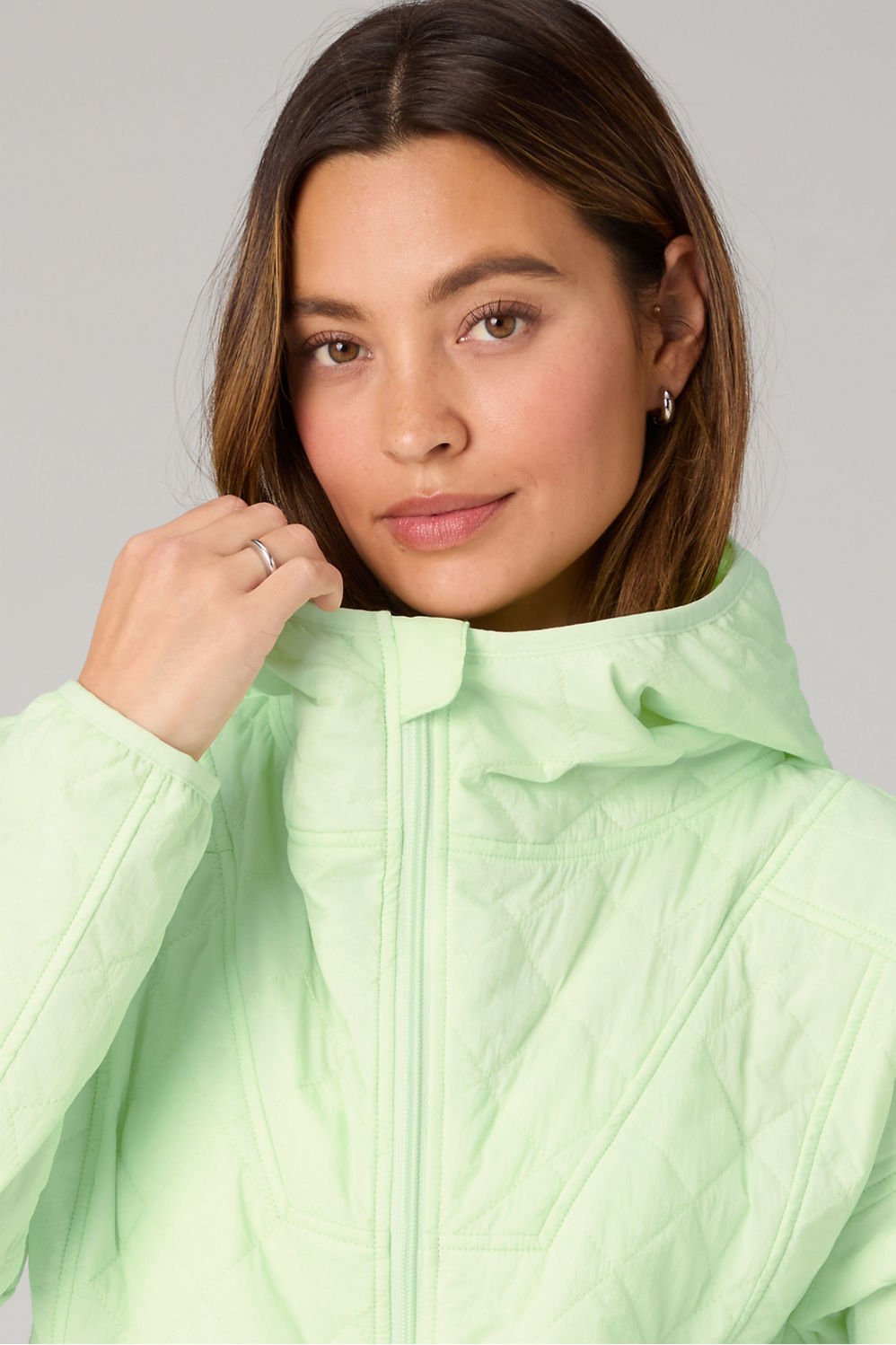 Fabletics Daydreamer+ Hooded Quilted Jacket