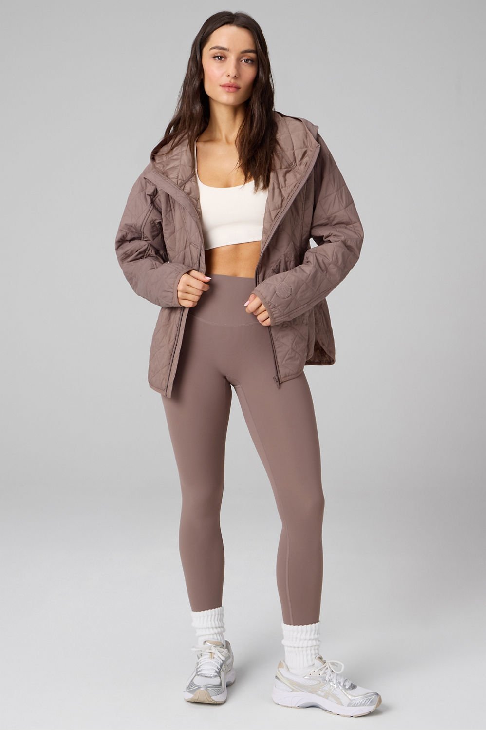 Fabletics Daydreamer+ Hooded Quilted Jacket