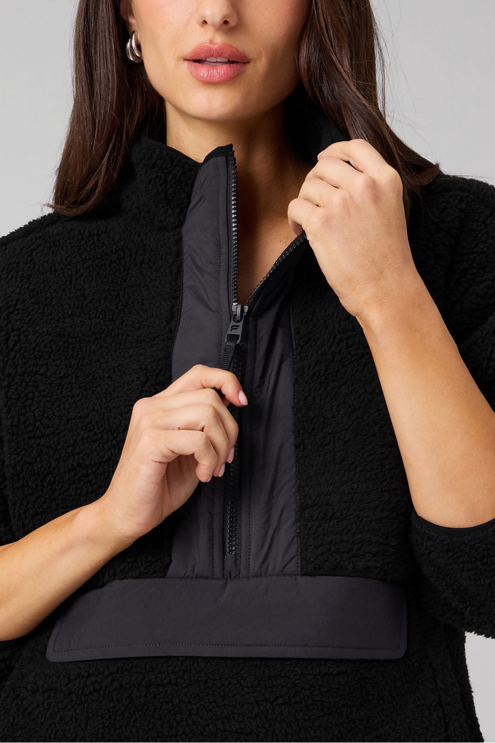 Fabletics Teddy Half-Zip Pullover