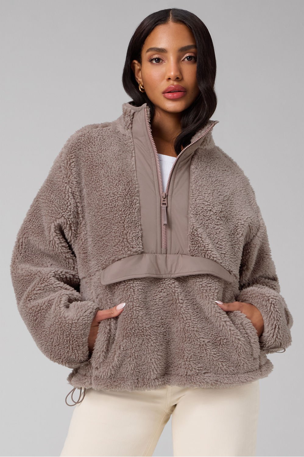 Fabletics Teddy Half-Zip Pullover