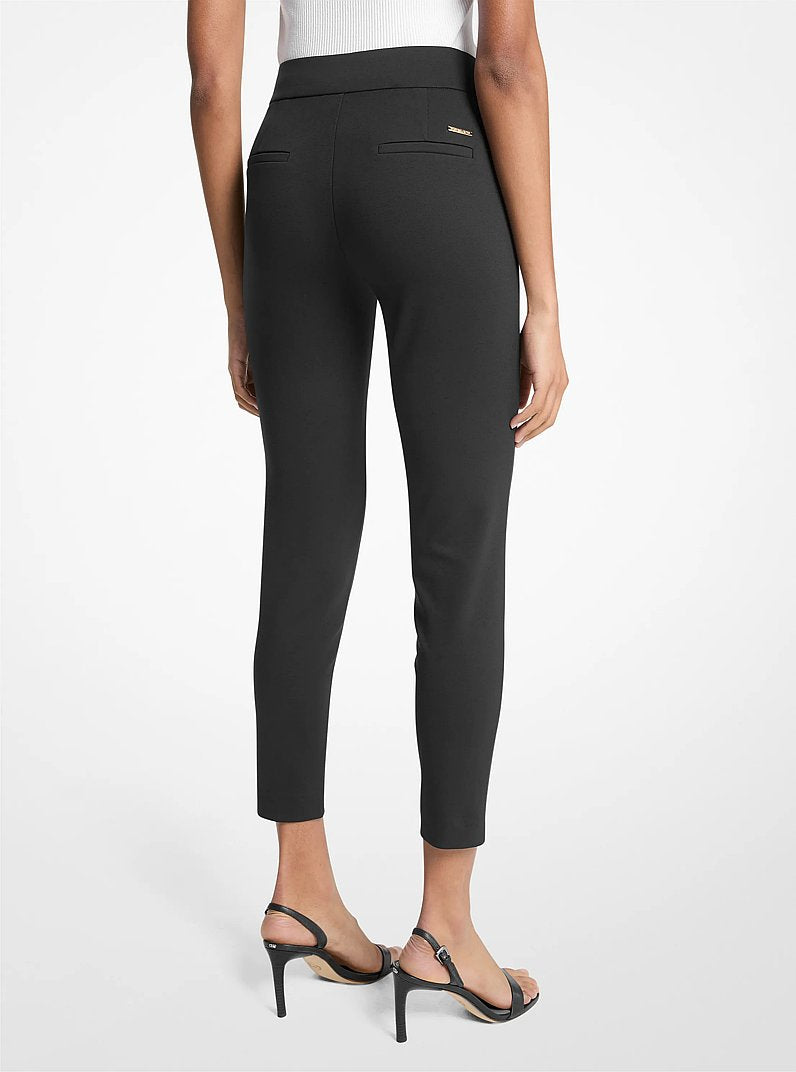 Michael Kors Viscose Blend Zip Pants BLACK