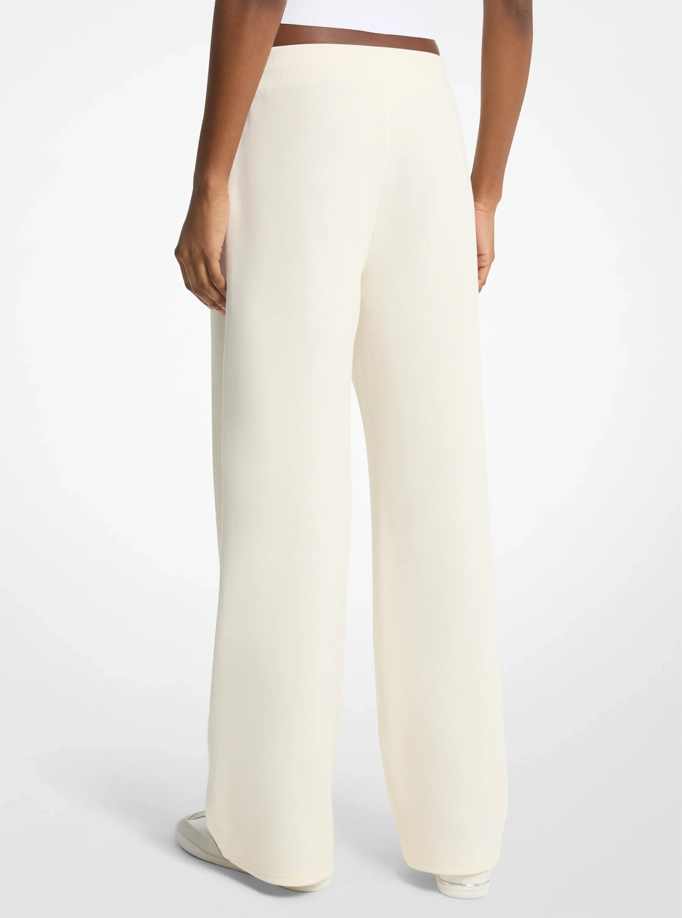 Michael Kors Knit Wide Leg Pants BONE