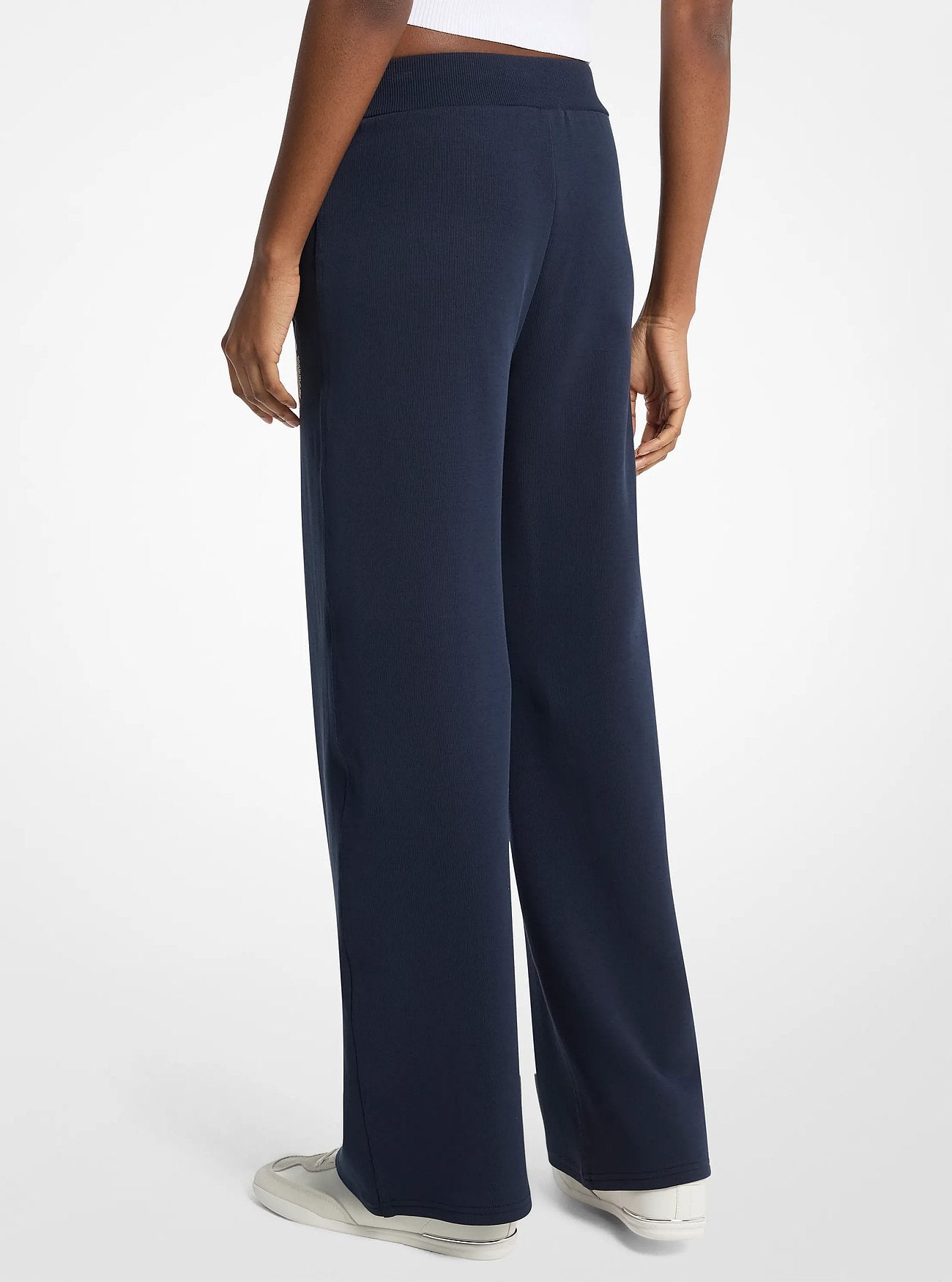 Michael Kors Knit Wide Leg Pants MIDNIGHTBLUE