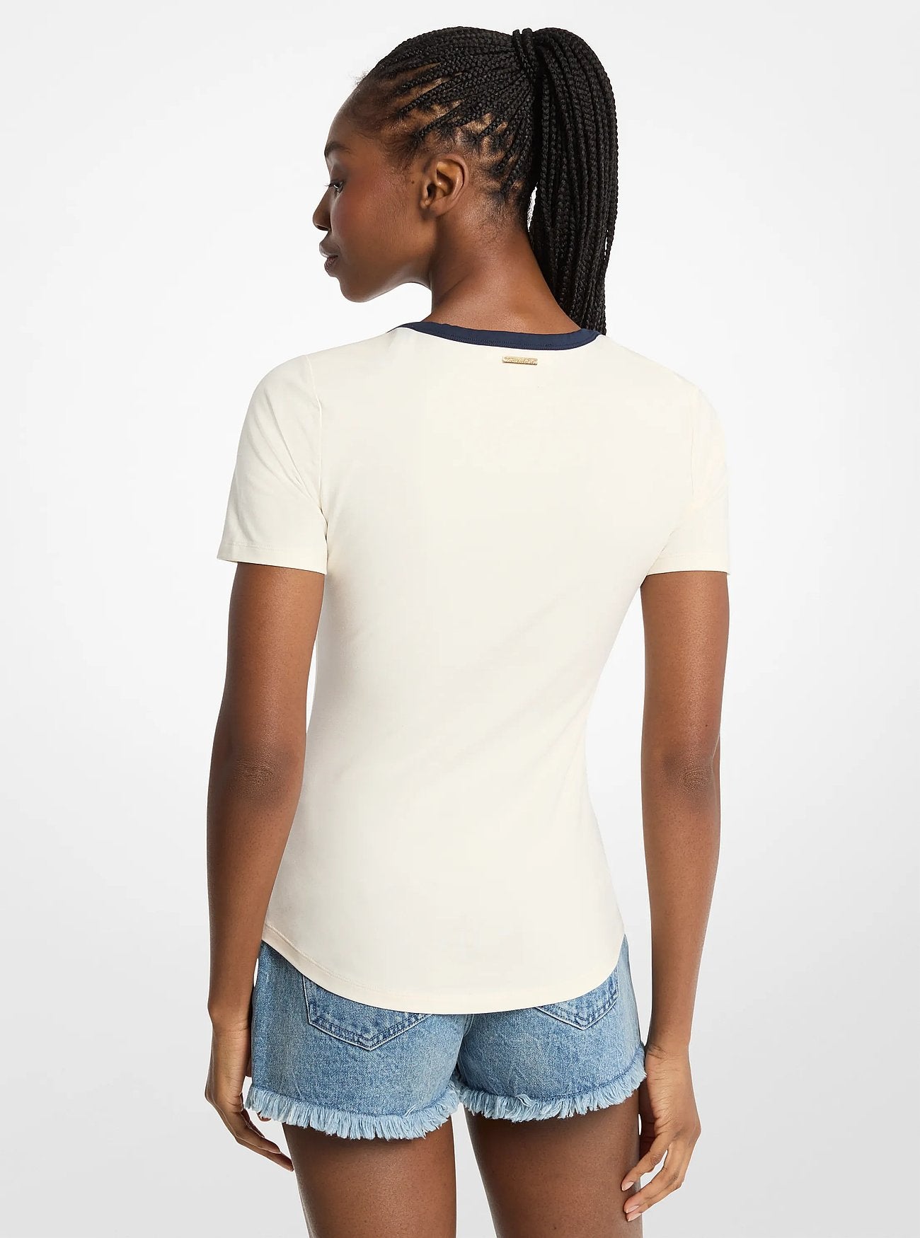 Michael Kors KORS Stretch Jersey T-Shirt BONE