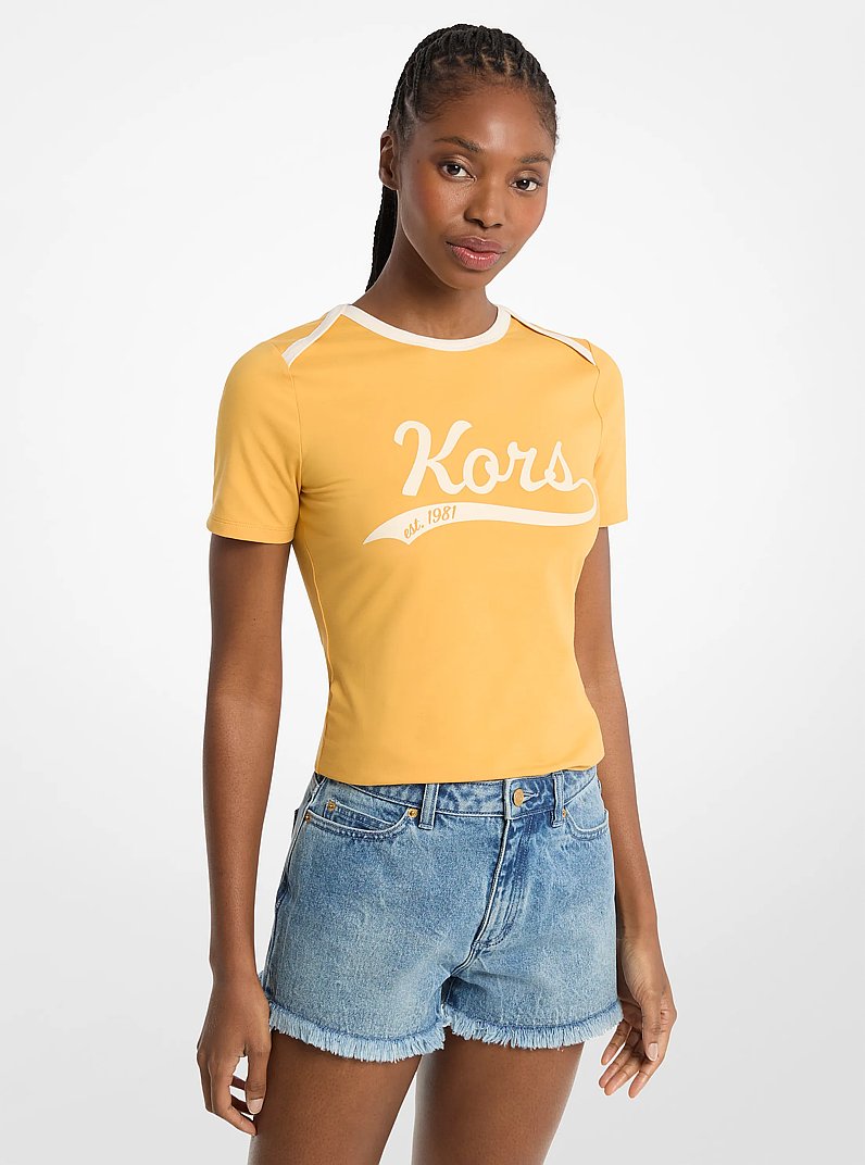 Michael Kors KORS Stretch Jersey T-Shirt HONEYWHEAT