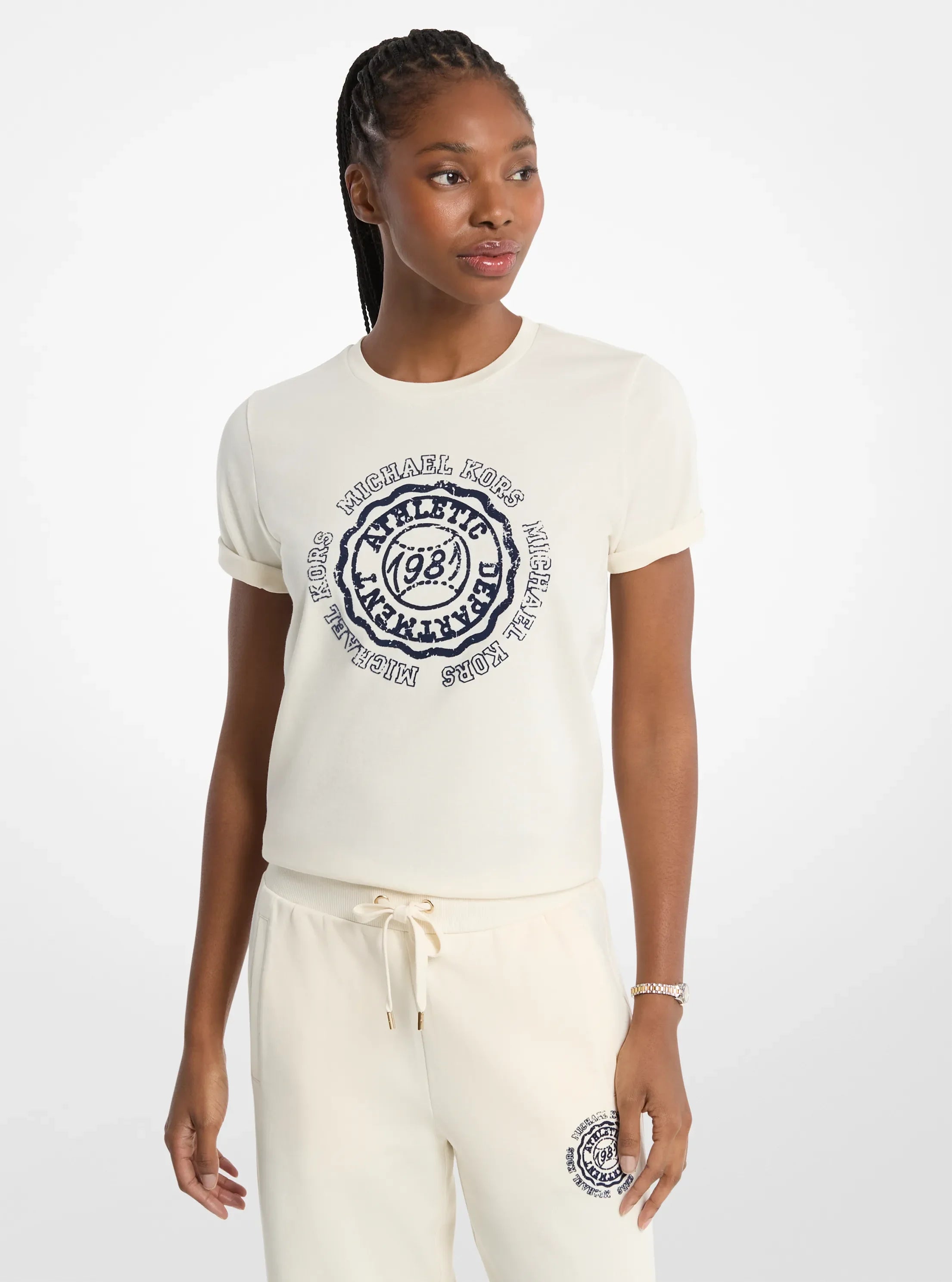 Michael Kors Graphic Logo T-Shirt BONE