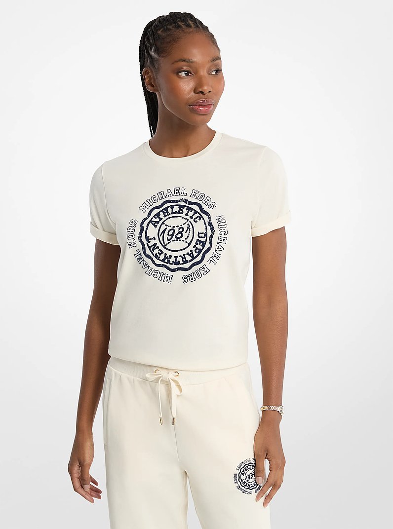 Michael Kors Graphic Logo T-Shirt BONE