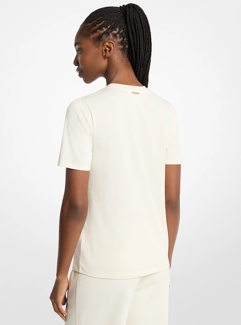 Michael Kors Graphic Logo T-Shirt BONE