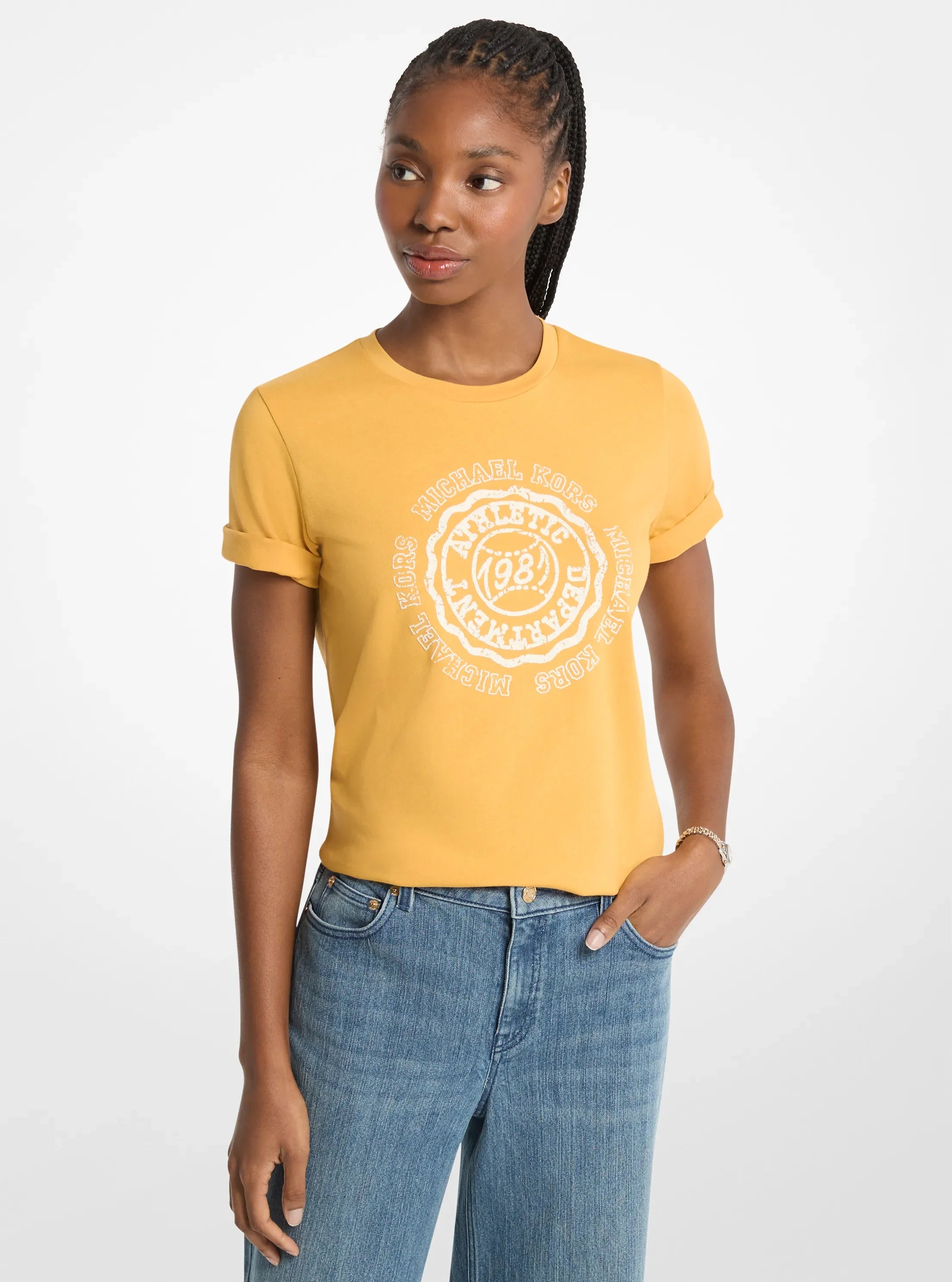Michael Kors Graphic Logo T-Shirt HONEYWHEAT