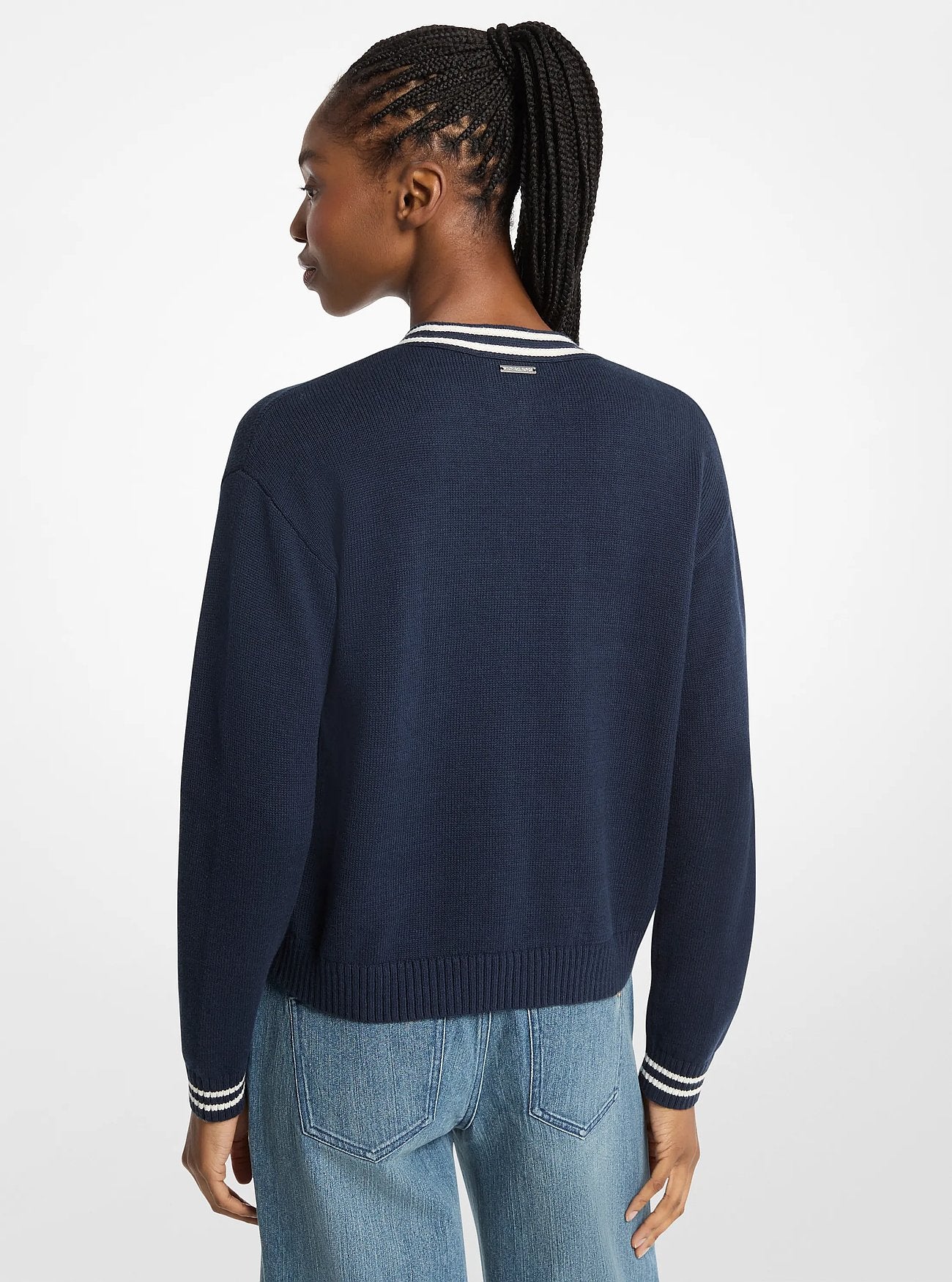 Michael Kors KORS Varsity Cardigan MIDNIGHTBLUE