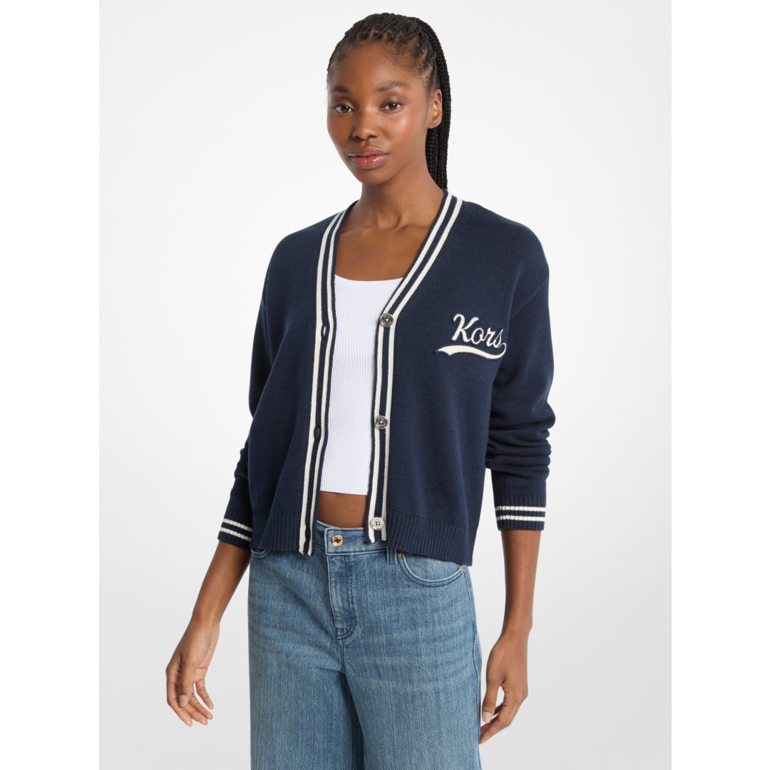Michael Kors KORS Varsity Cardigan MIDNIGHTBLUE