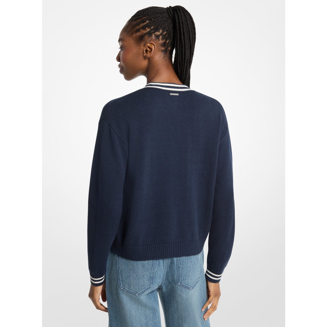Michael Kors KORS Varsity Cardigan MIDNIGHTBLUE