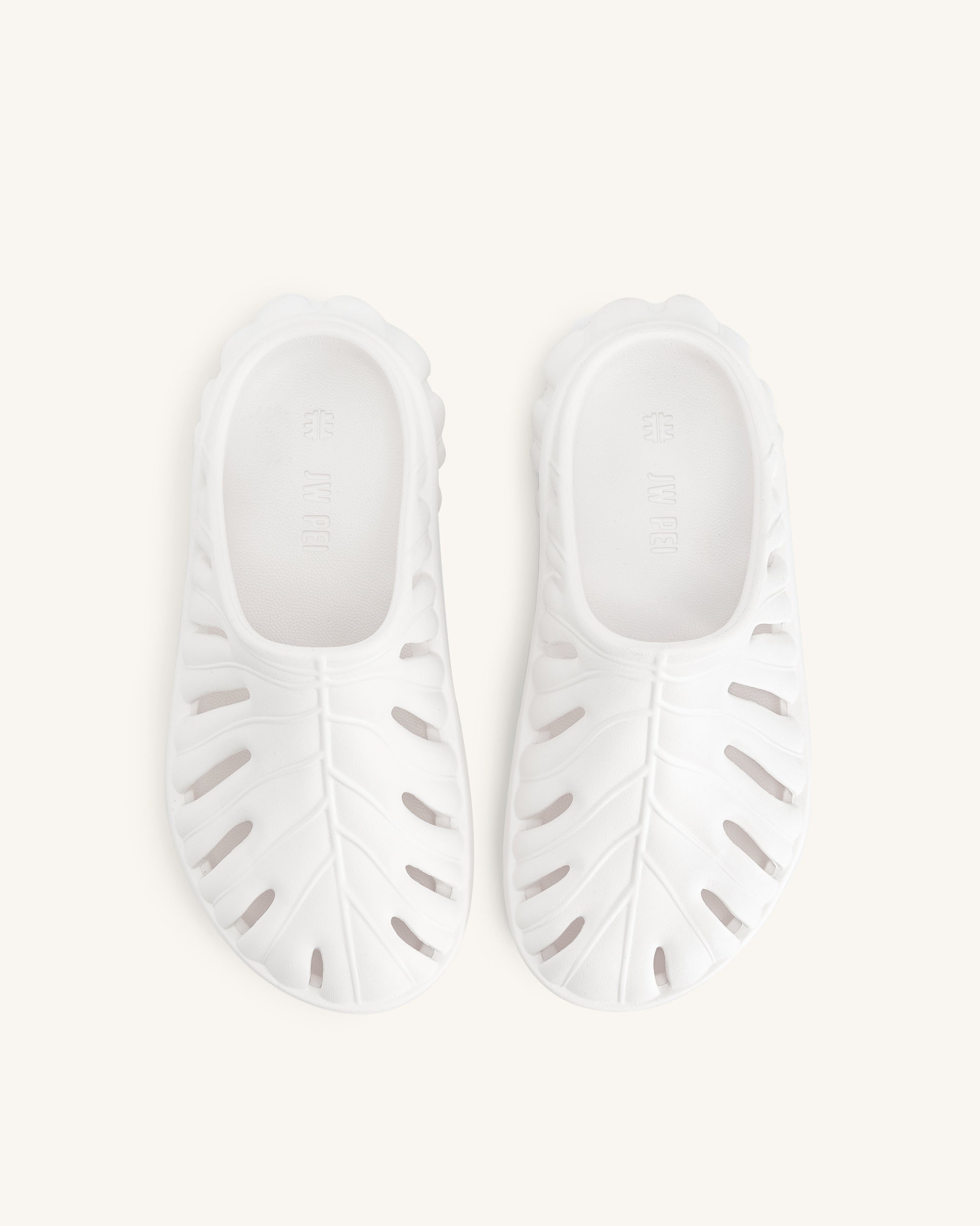 Jw Pei Tara Leaf Platform Clog White
