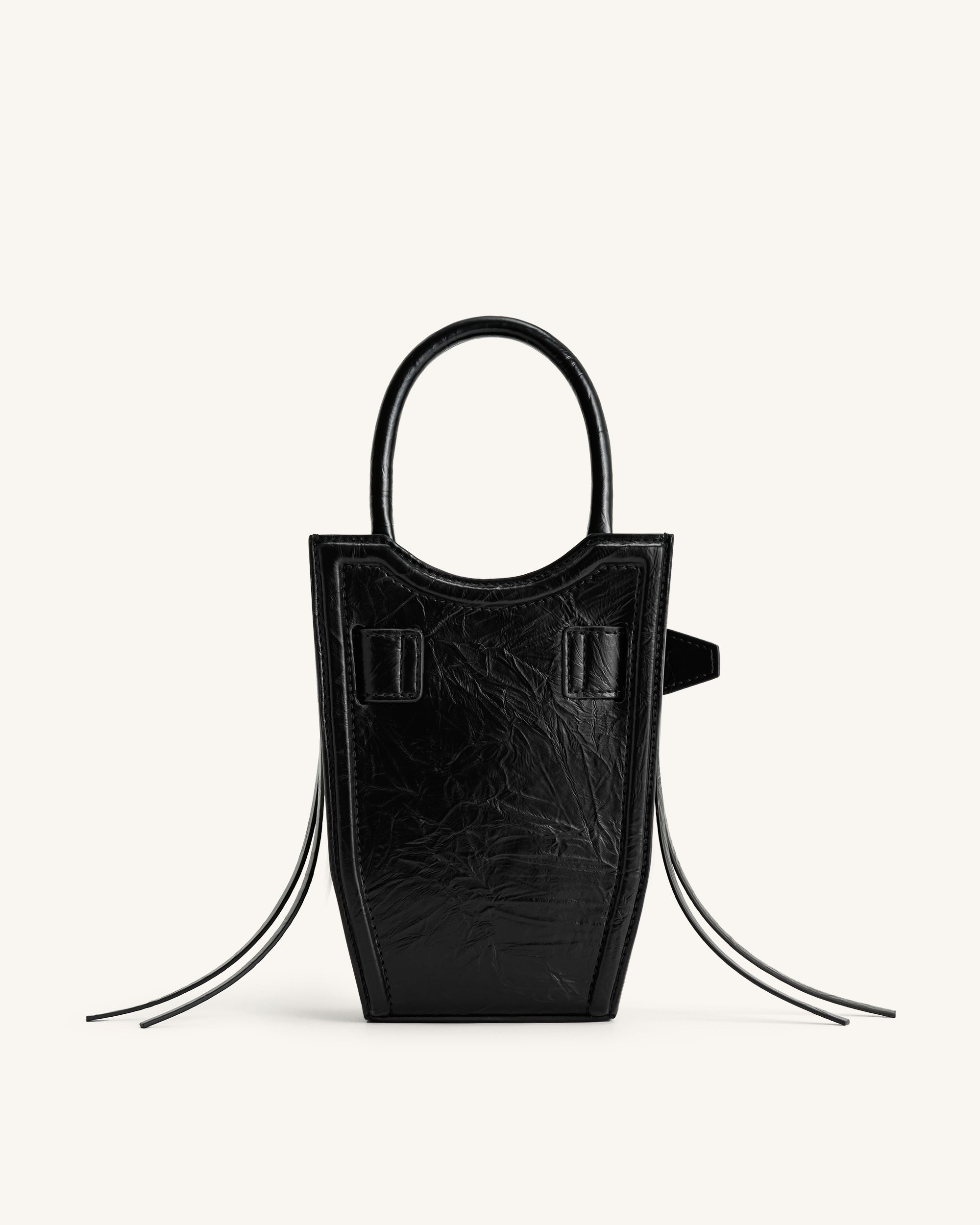 Jw Pei Fei Crushed Straps Phone Bag Black