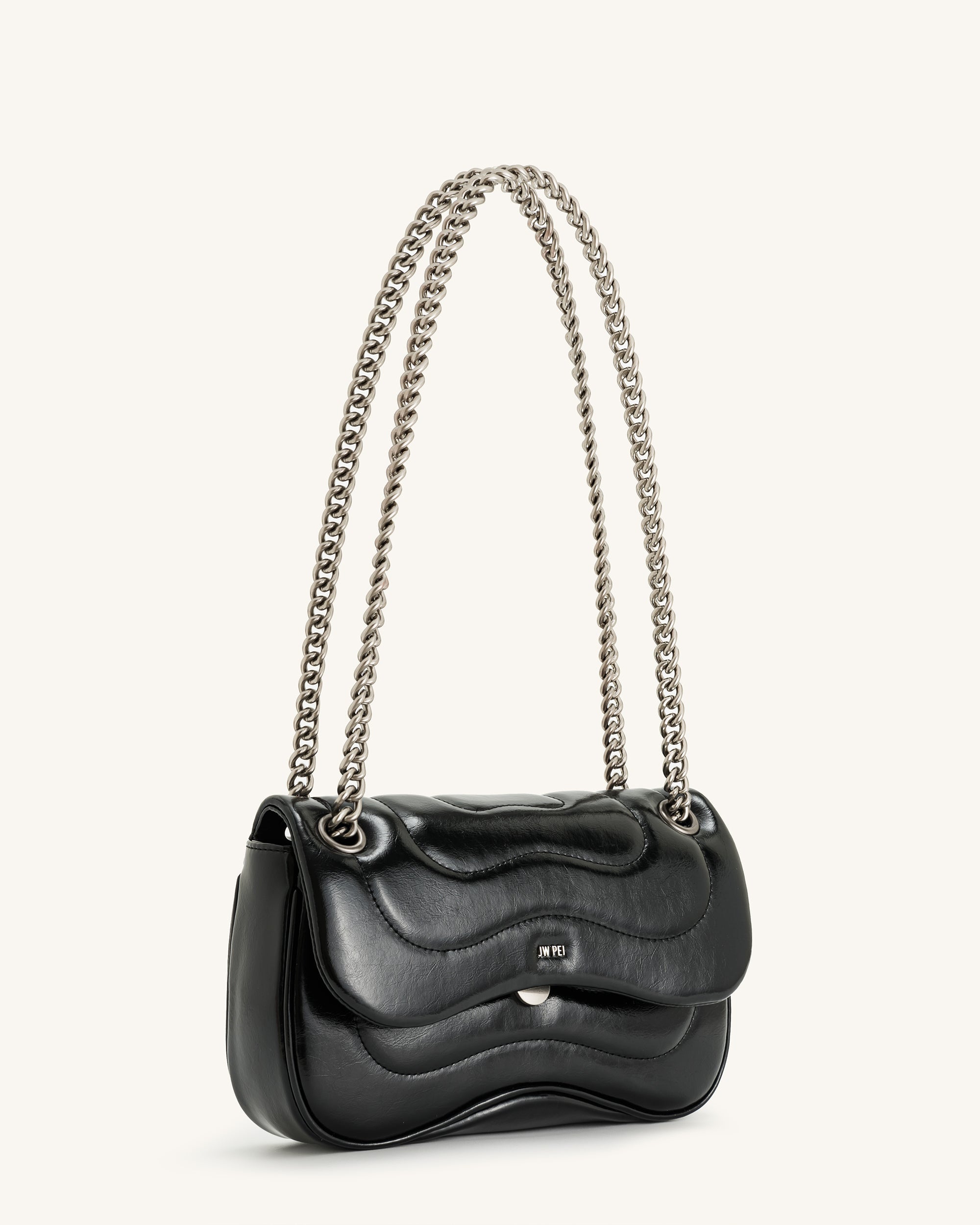 Jw Pei Tina Quilted Chain Crossbody Black