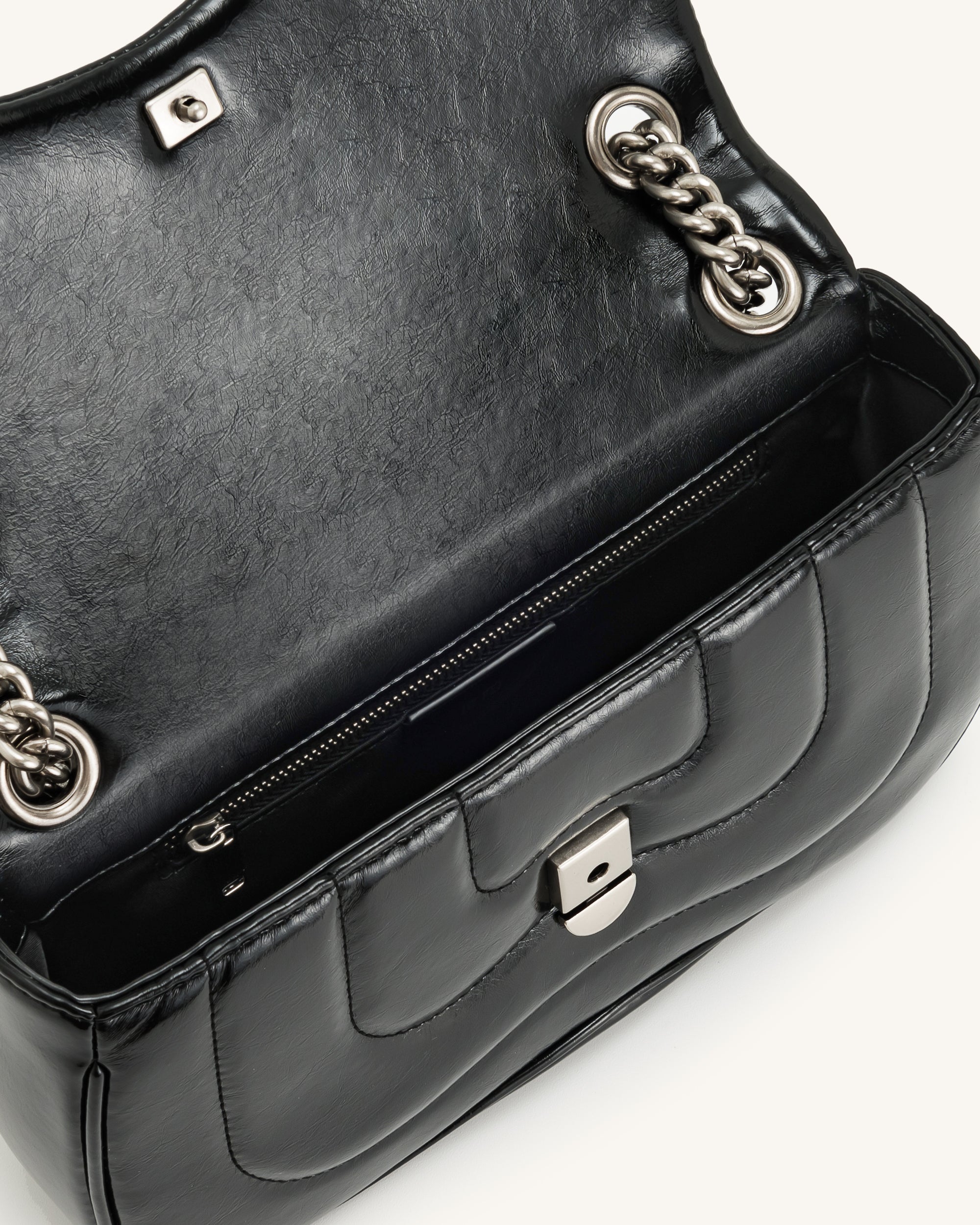 Jw Pei Tina Quilted Chain Crossbody Black
