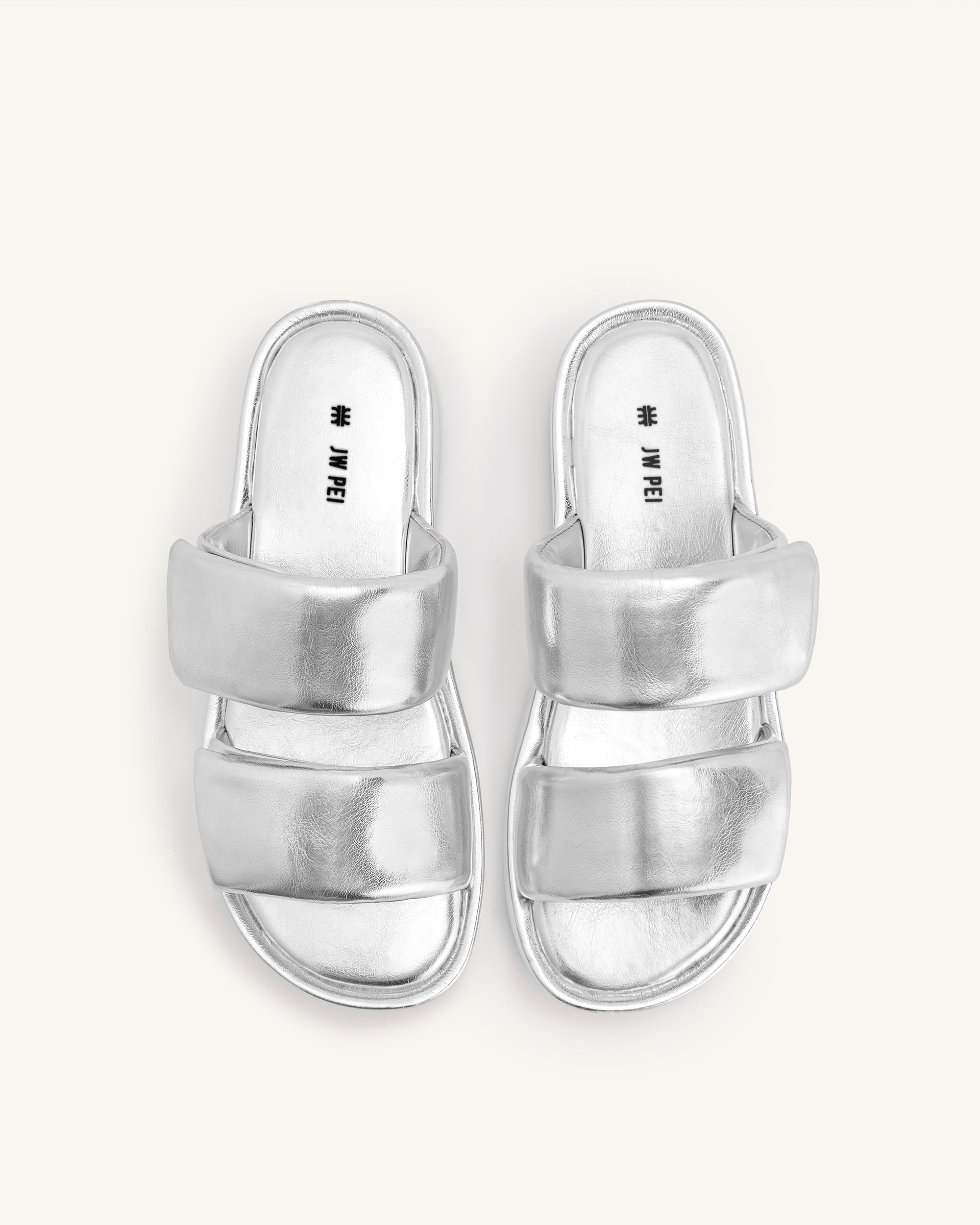 Jw Pei Lexi Metallic Sandal Silver