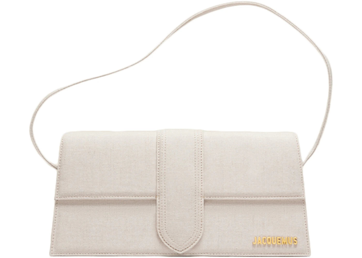 jacquemus le bambino long flap bag light greige