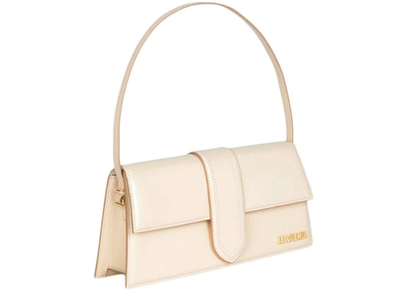 jacquemus le bambino long flap shoulder bag ivory