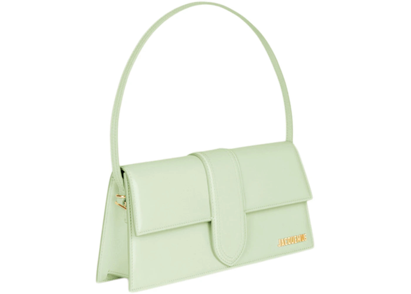jacquemus le bambino long flap shoulder bag light green