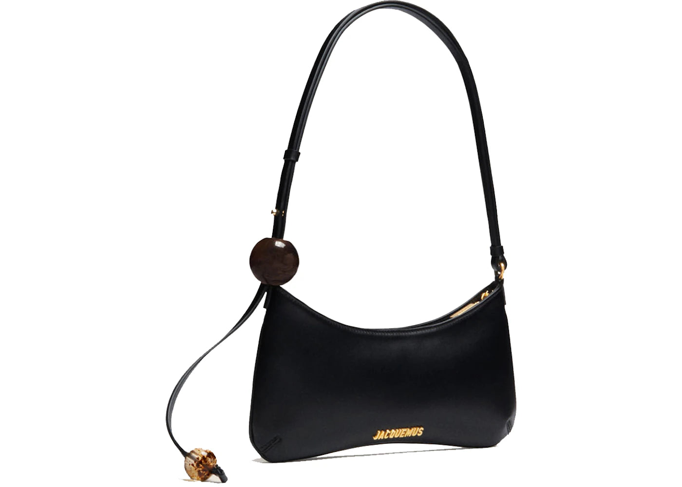 jacquemus le bisou perle shoulder bag black