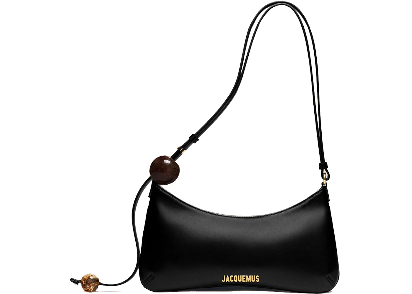 jacquemus le bisou perle shoulder bag black