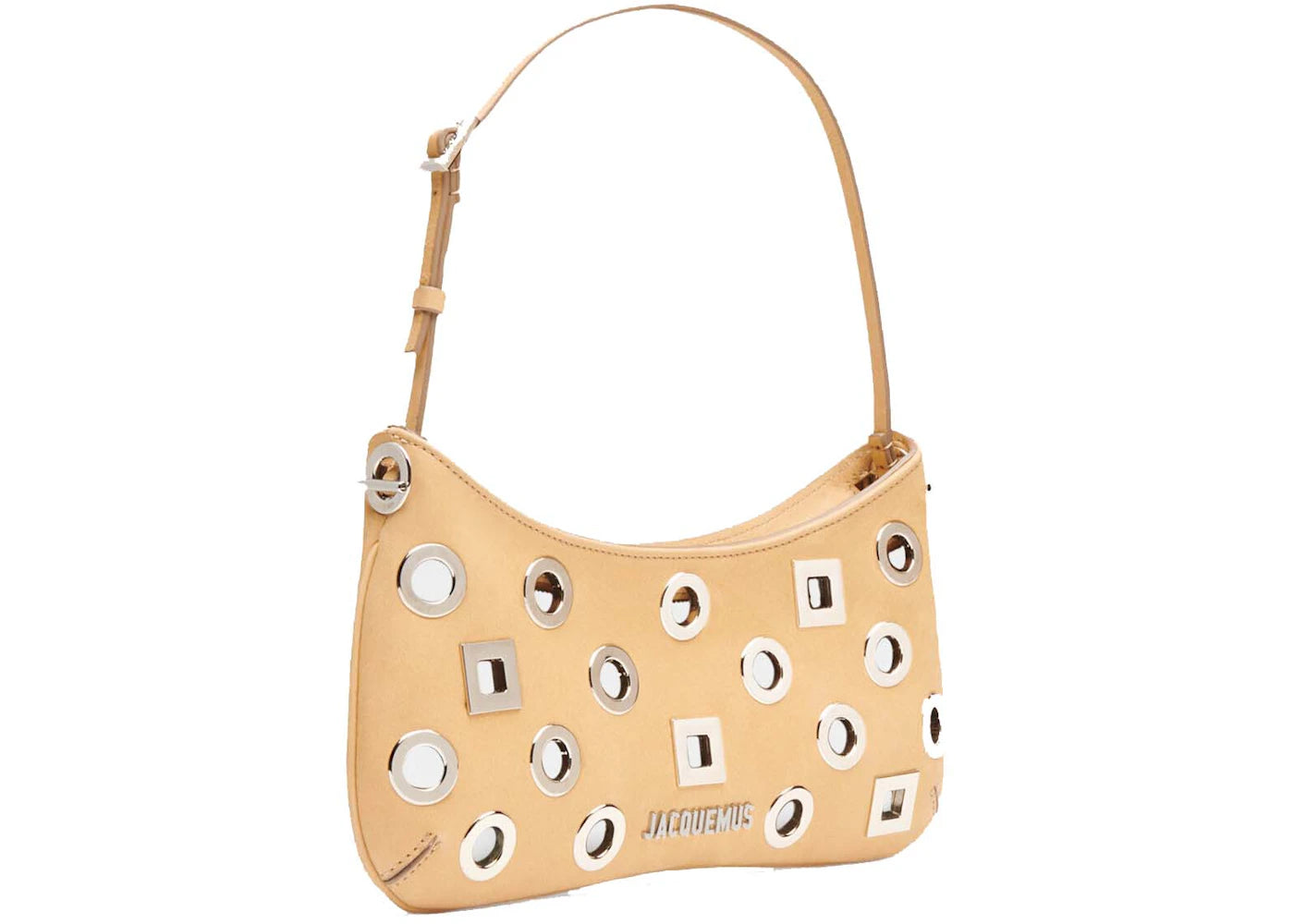 jacquemus le bisou rond carré dark beige