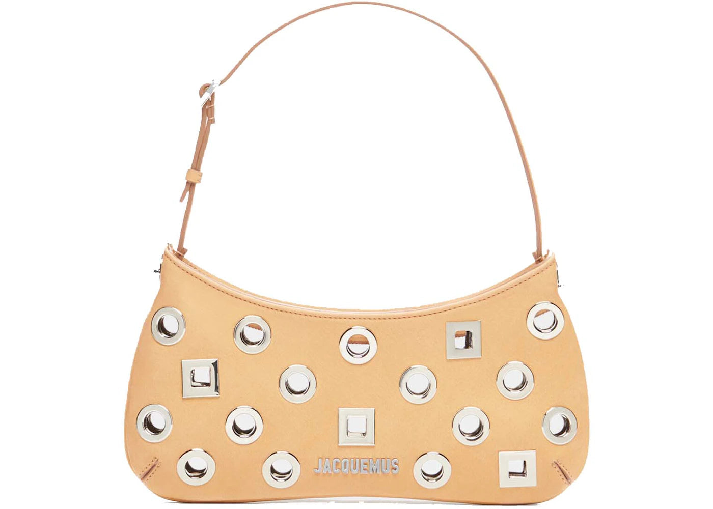 jacquemus le bisou rond carré dark beige