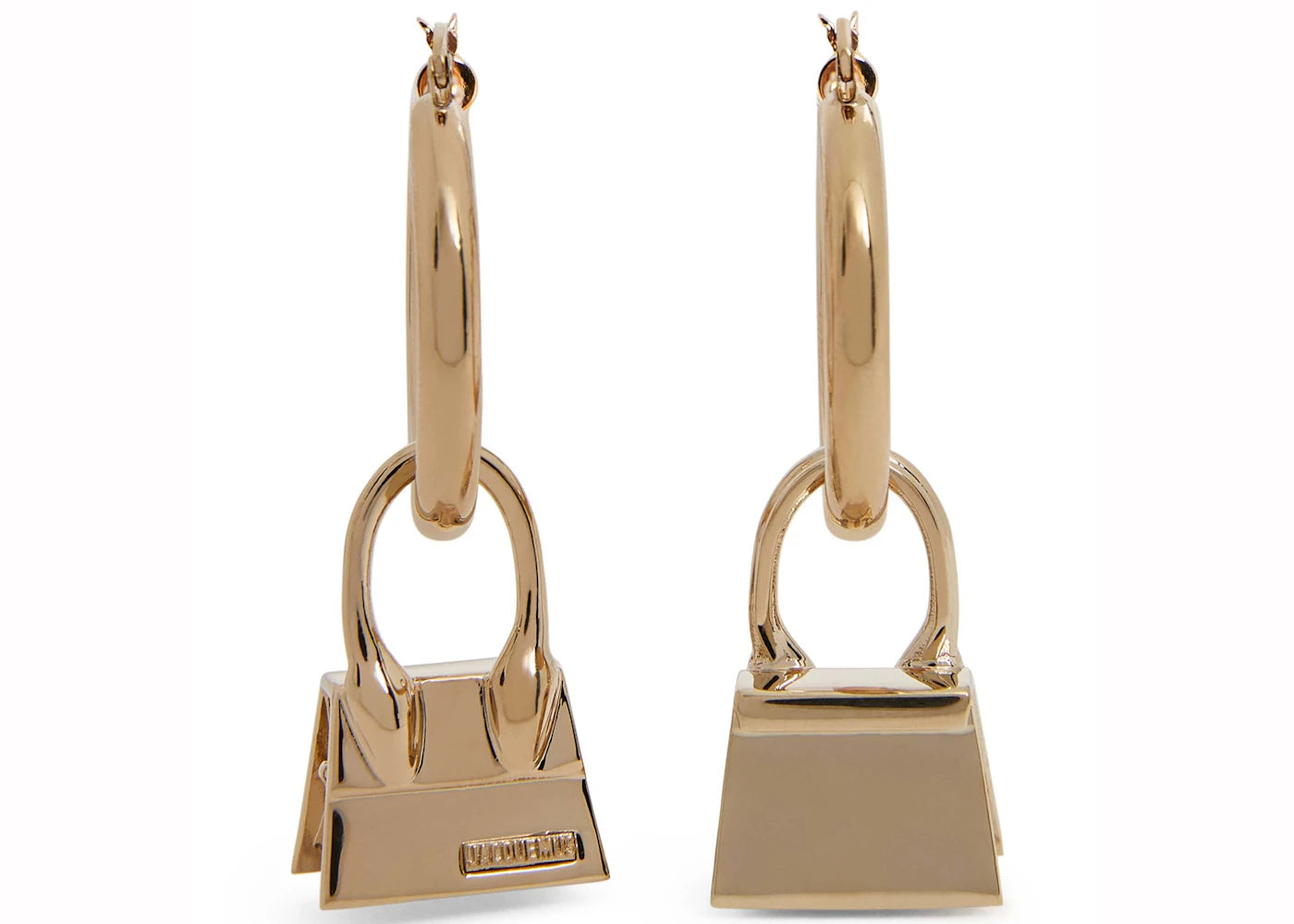 jacquemus les creoles chiquito hoop earrings light gold