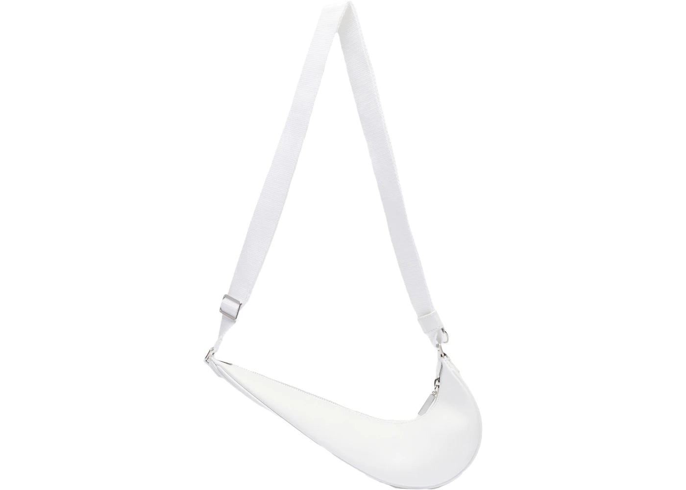 jacquemus x nike le sac swoosh small white