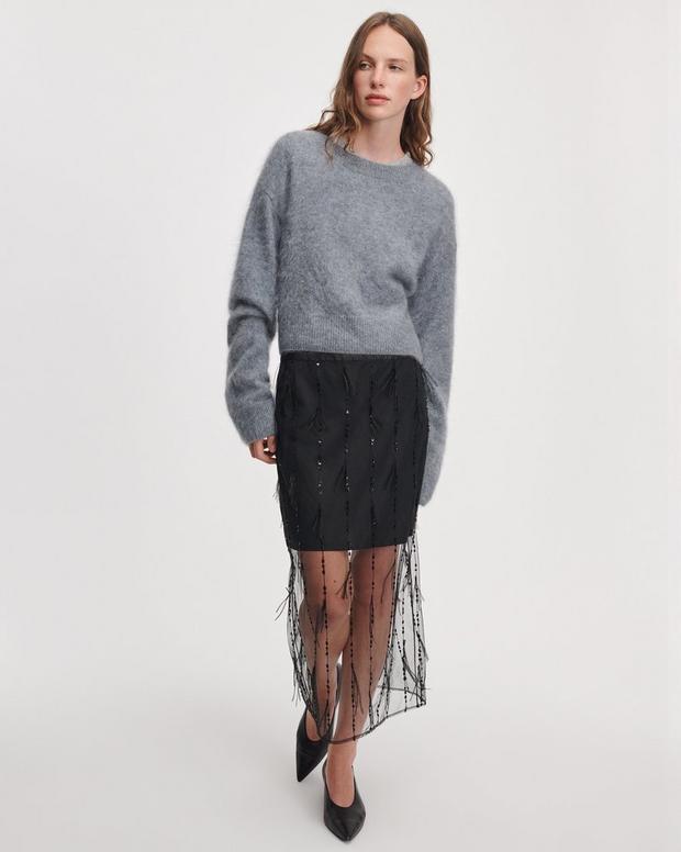 Rag & Bone Jada Brushed Cashmere Crewneck