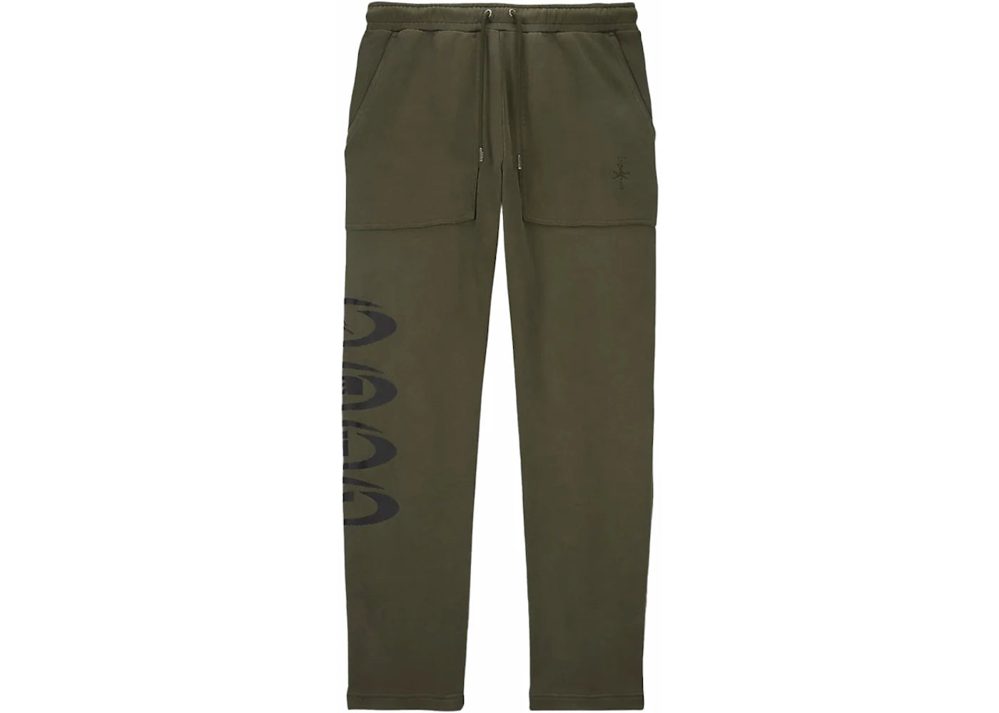 jordan x travis scott fleece pants army green