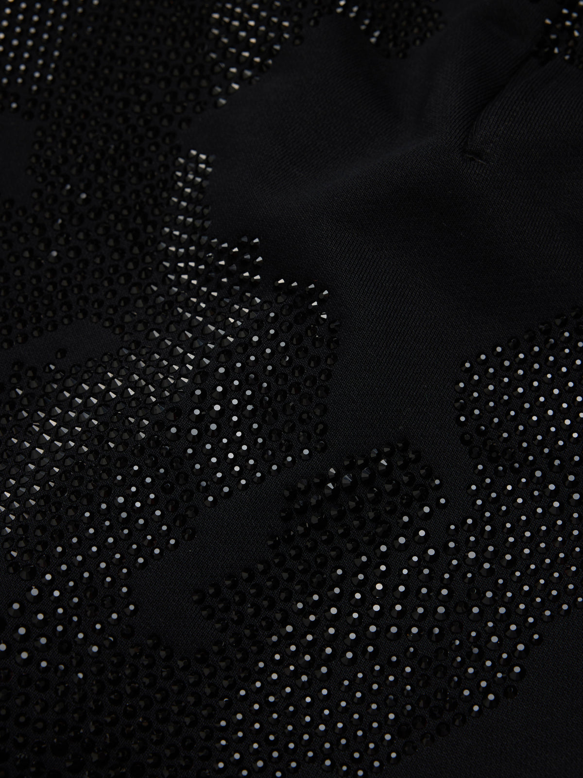 Denim Tears Biggie Rhinestone Cotton Wreath Sweatshort Black