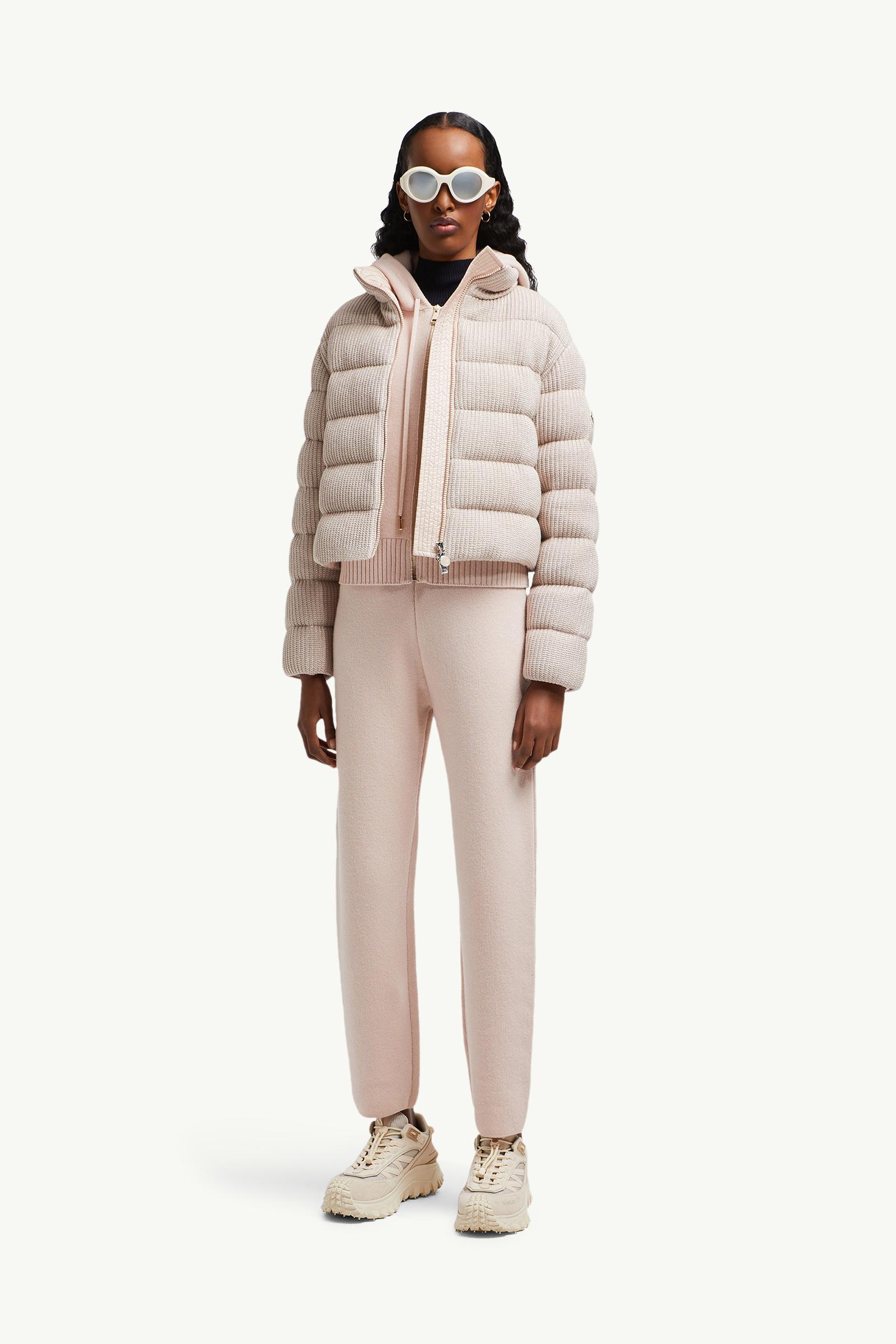 Moncler Wool & Cashmere Jogging Pants Light Pink Light Pink