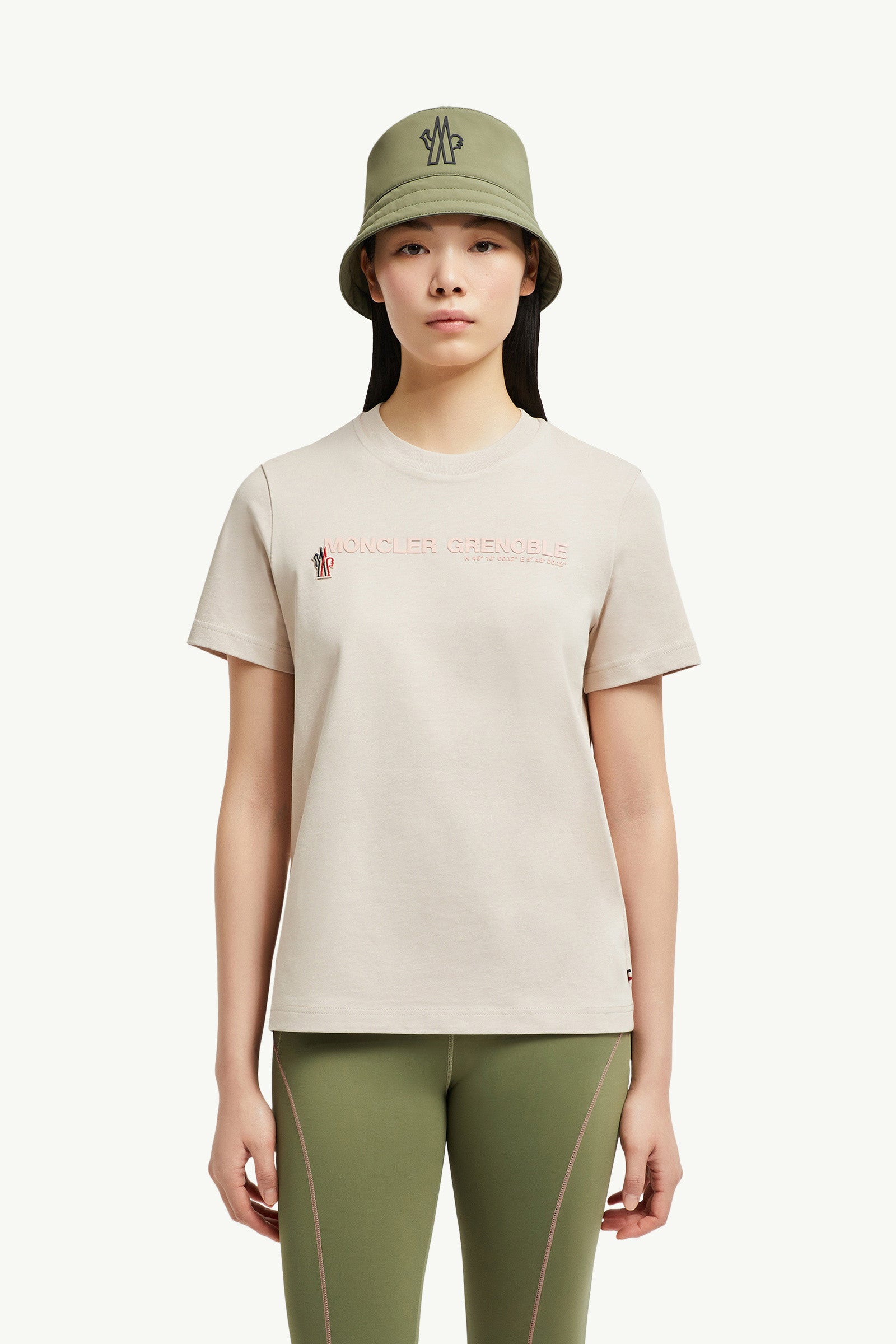 Moncler Logo Cotton T-Shirt Light Pink Light Pink