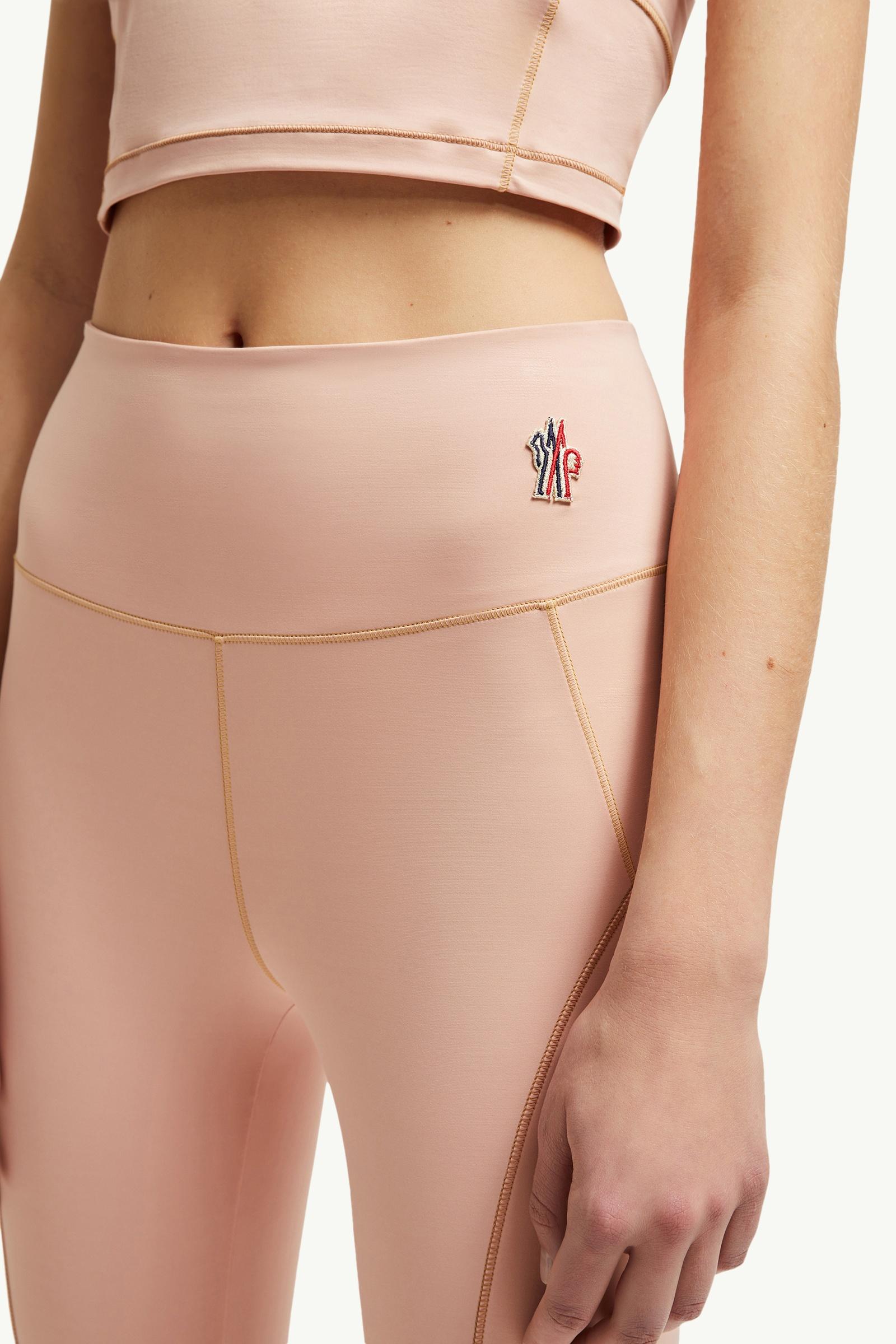 Moncler Logo Leggings Pink Pink