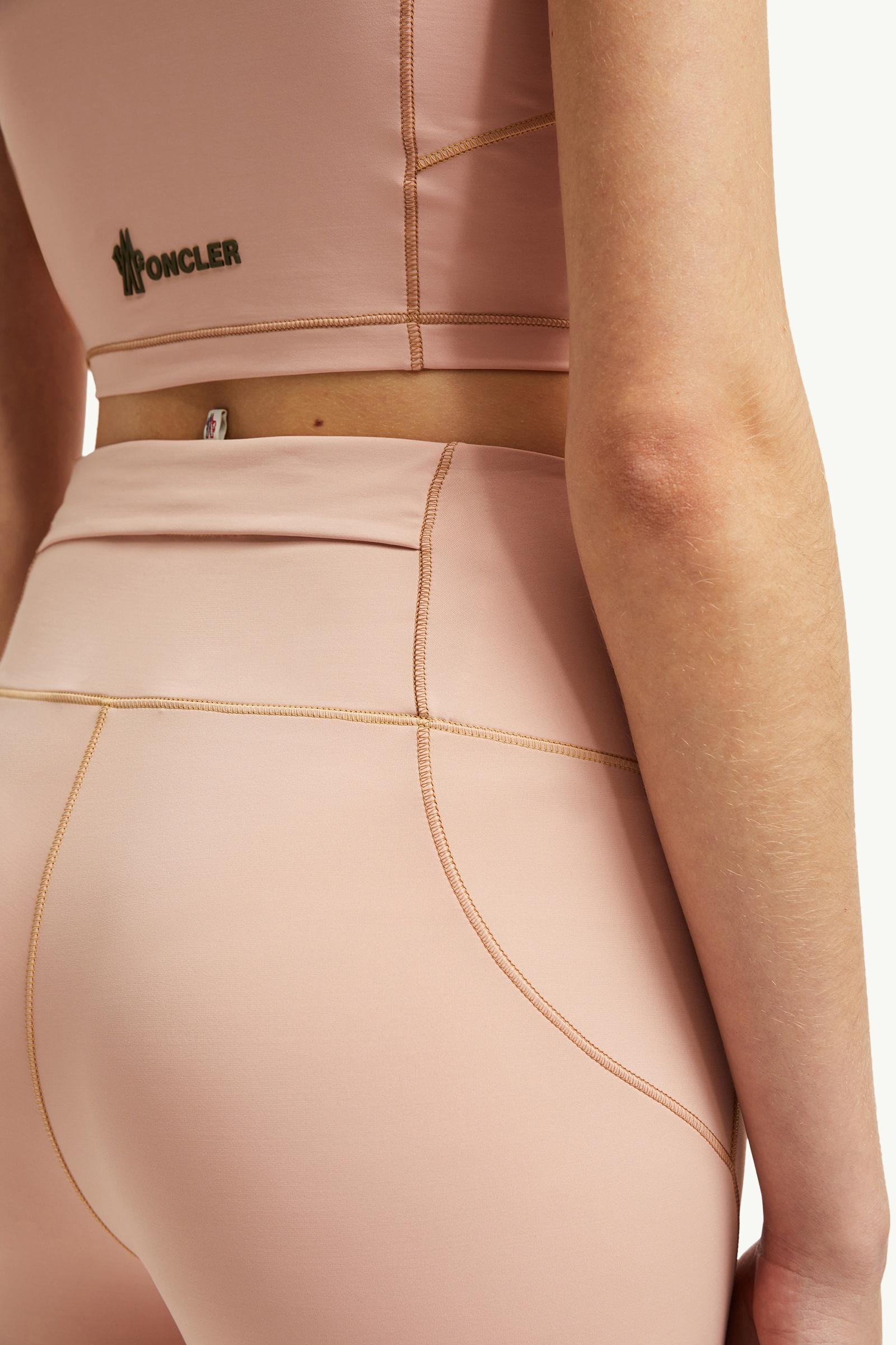 Moncler Logo Leggings Pink Pink