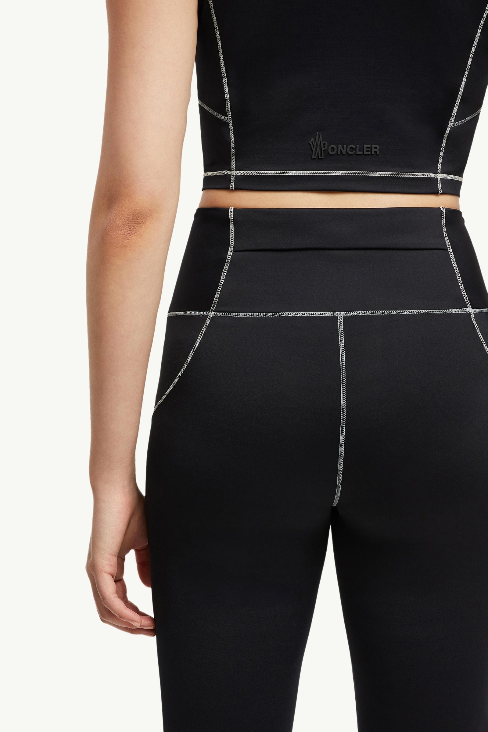 Moncler Logo Leggings Black Black