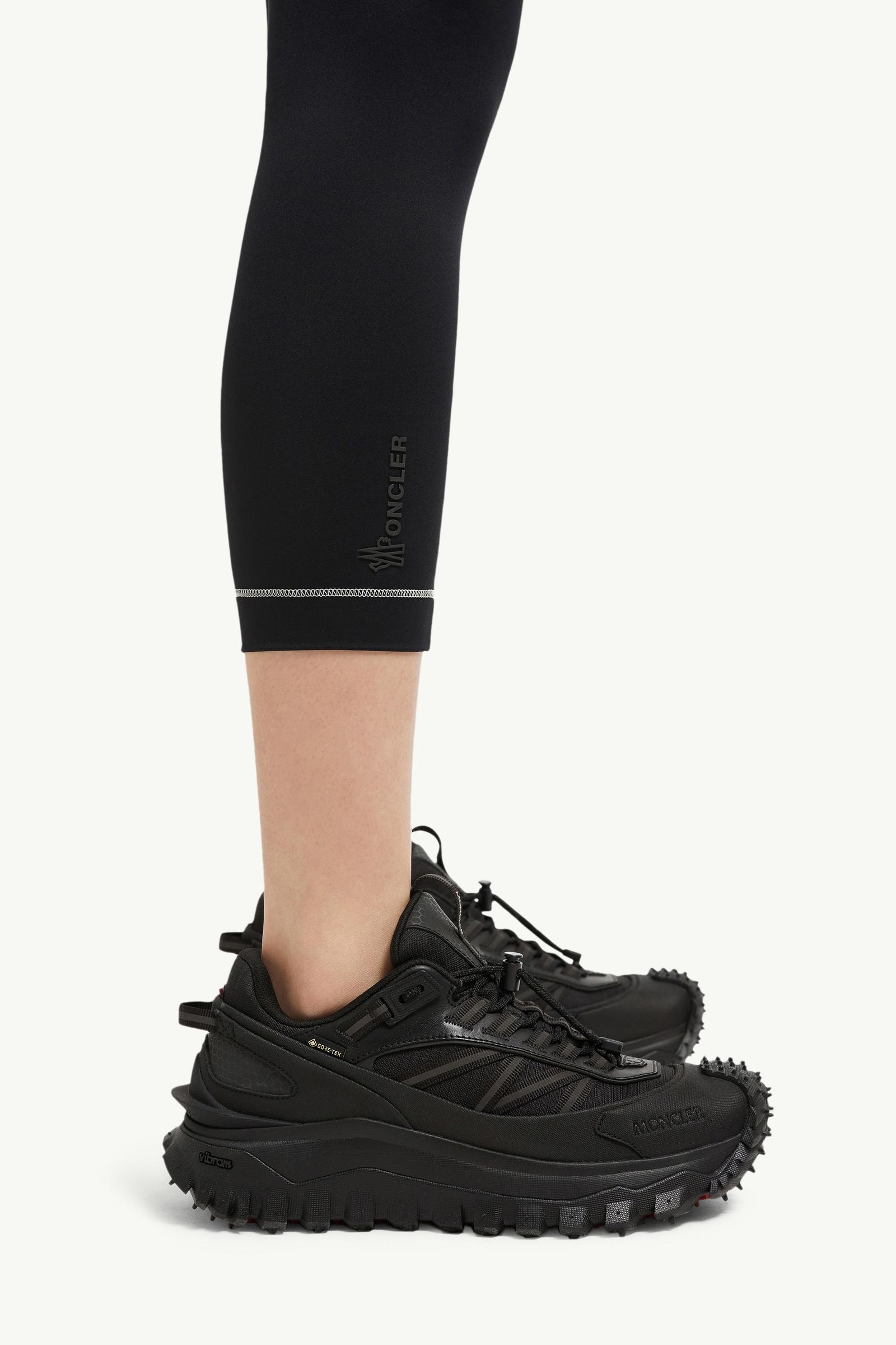 Moncler Logo Leggings Black Black
