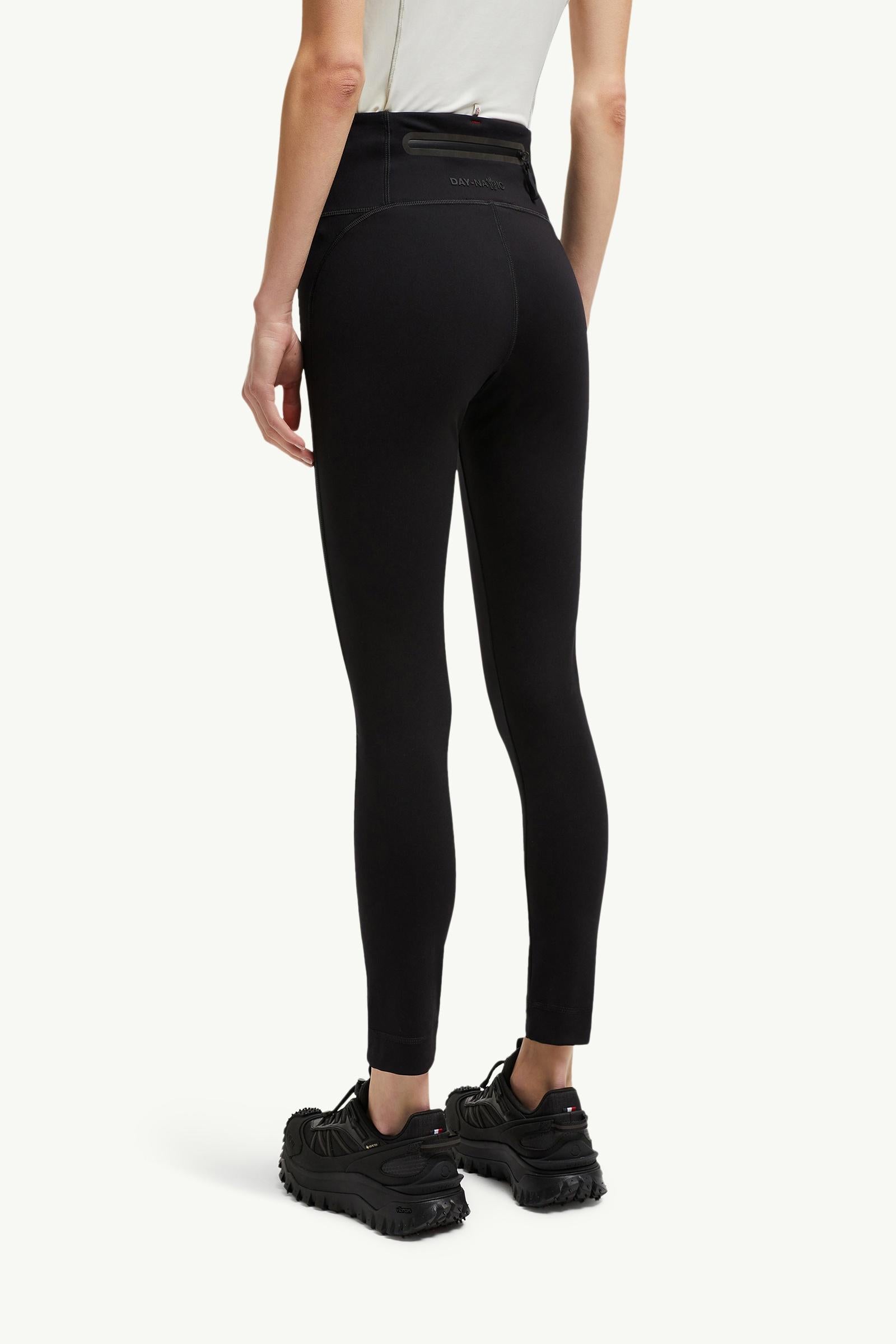 Moncler Technical Jersey Leggings Black Black