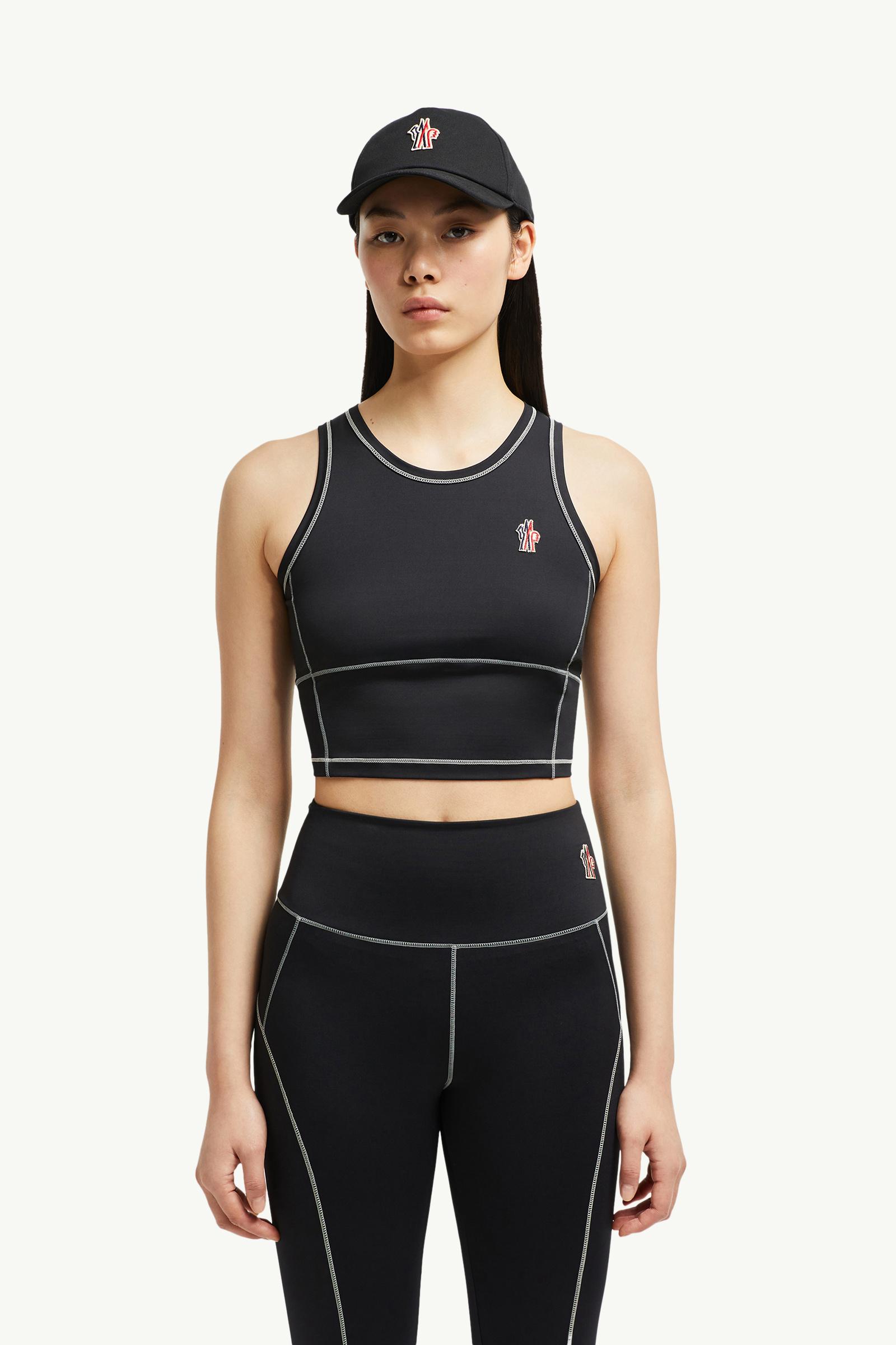 Moncler Logo Tank Top Black Black