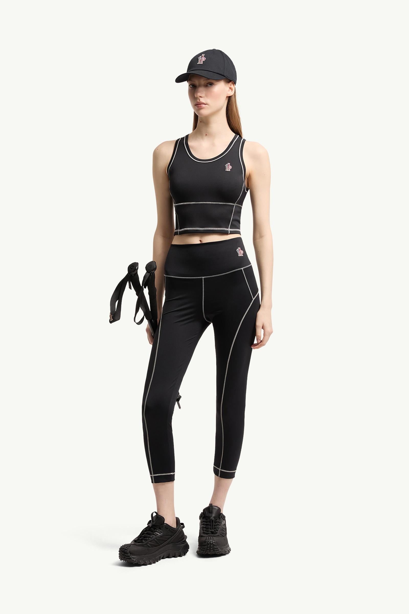 Moncler Logo Tank Top Black Black