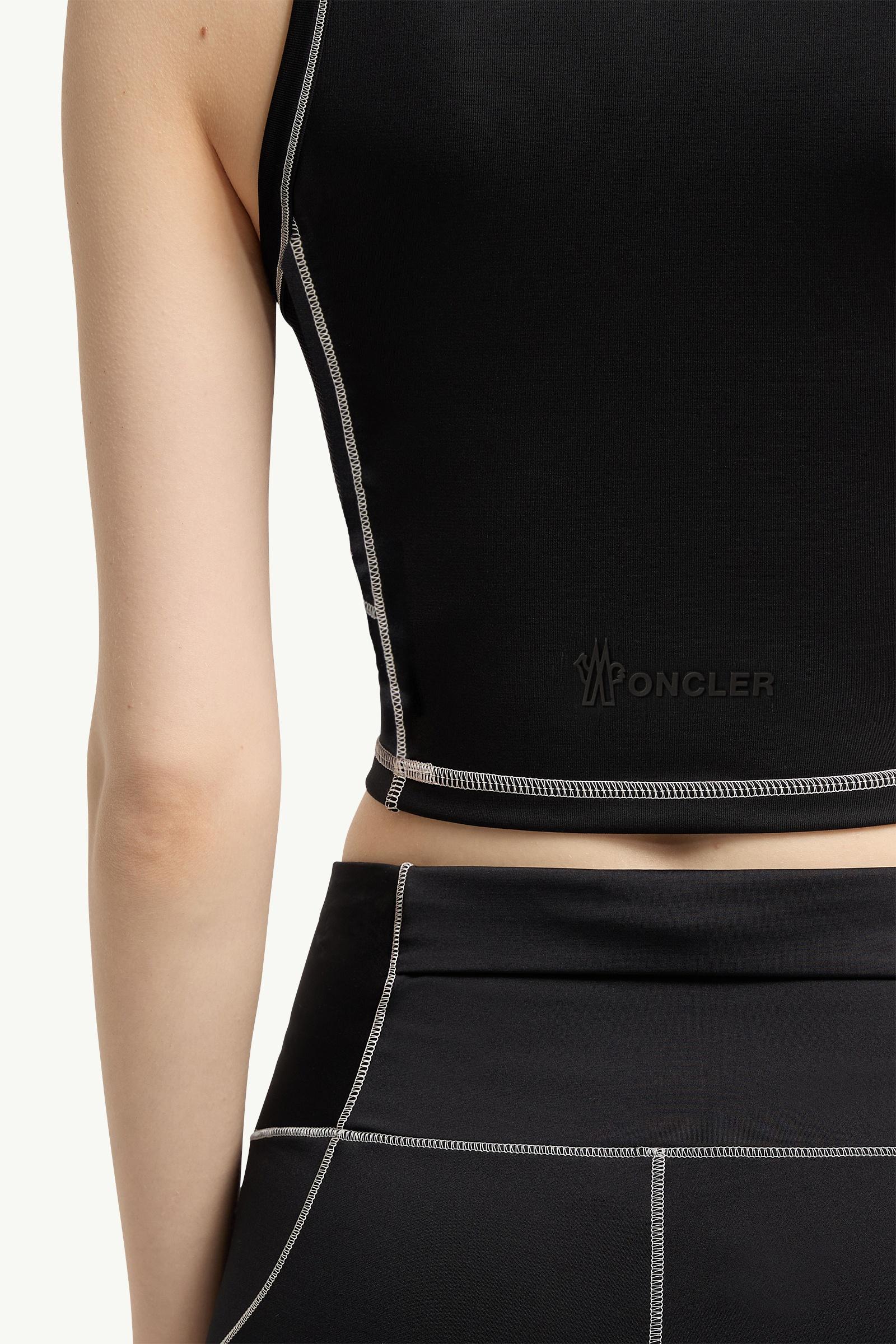 Moncler Logo Tank Top Black Black